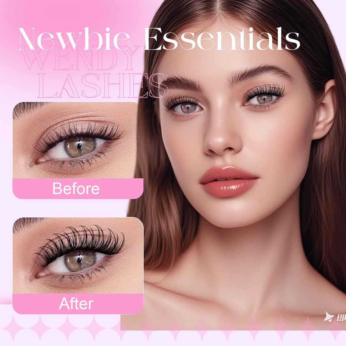 Nature Look DIY Lashes Individual Lashes Matte Black Cluster Eyelash Extensions Cluster