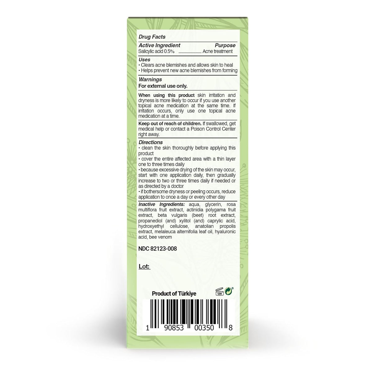 BEE and YOU Acne Treatment with Salicylic Acid, Bee Venom and 100% Natural Propolis Extract Acne