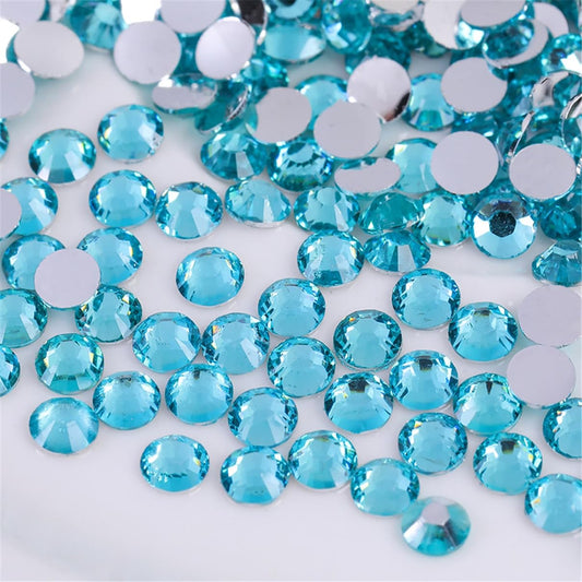 1000 Pieces SS20 5mm Flatback Rhinestones Clear Glass Round Gems Crystals for Nail Art DIY Crafts