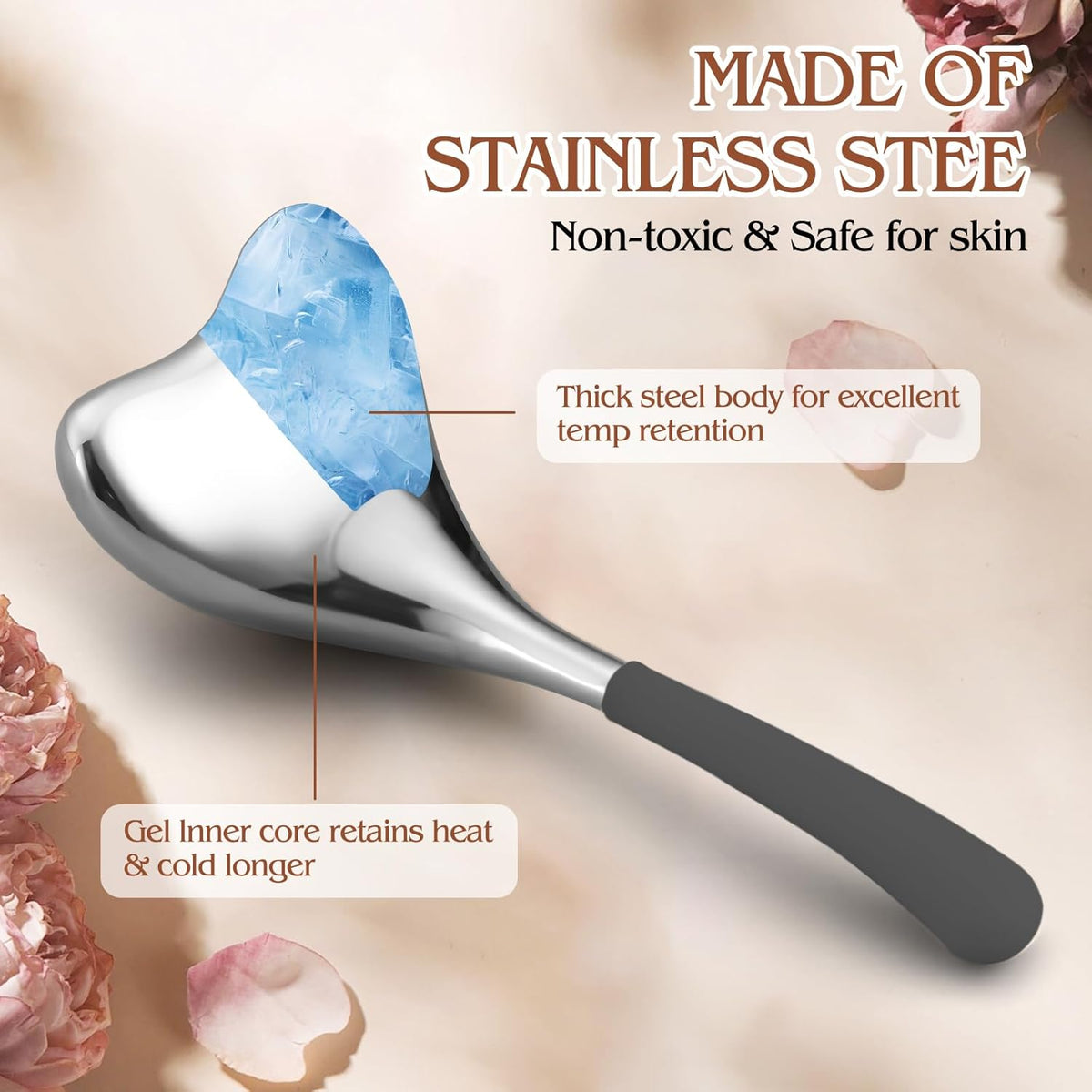 Running man Cryo Sticks-Gua Sha and Massage 2-in-1, Ice Globes for Face-Wrinkle Reduction & Dark