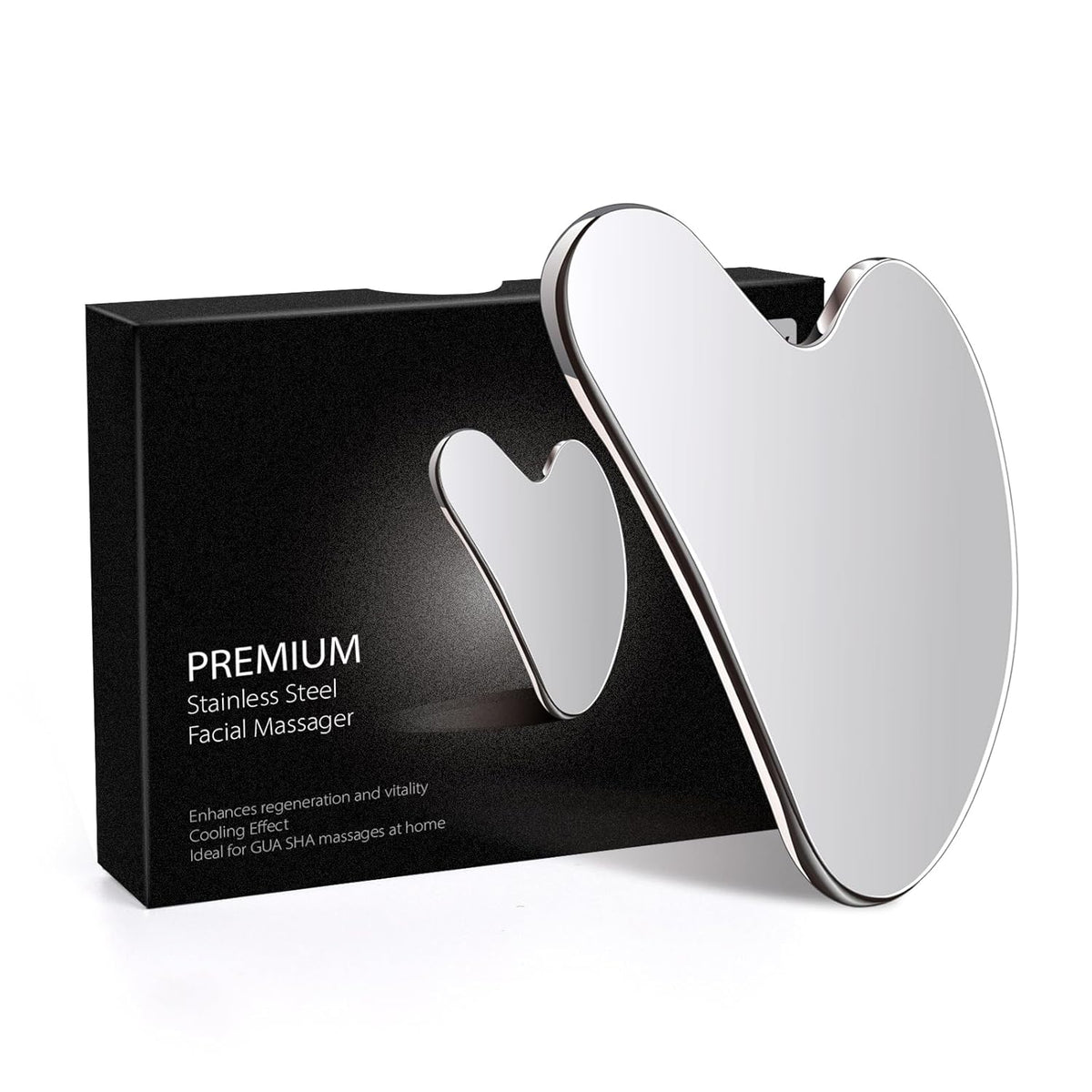 Daubigny Stainless Steel Gua Sha Facial Tools Guasha for Face Metal Gua Sha Tighten Skin Massage