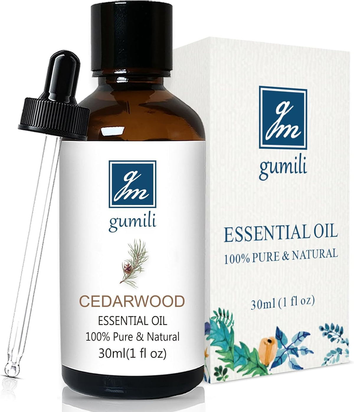 Cedarwood Essential Oil 1 Oz, 100% Pure Natural Cedarwood Oil, Aromatherapy Essential Oils for
