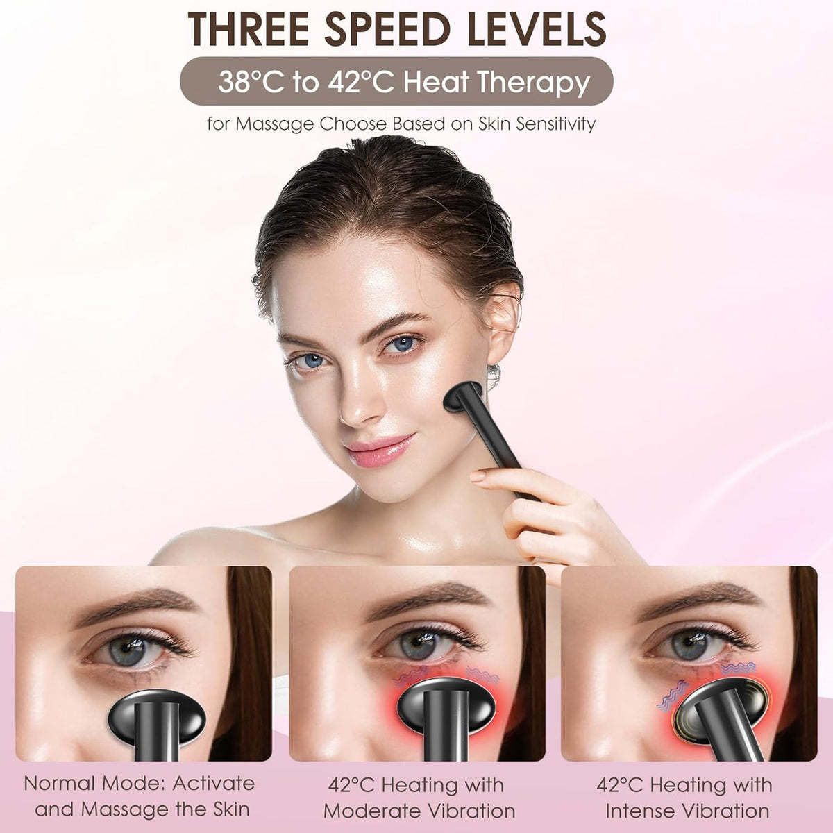 Light-Therapy-Wand, Red Light Therapy for Face and Neck, 9-in-1 Led Facial Sculptor Rejuvenation