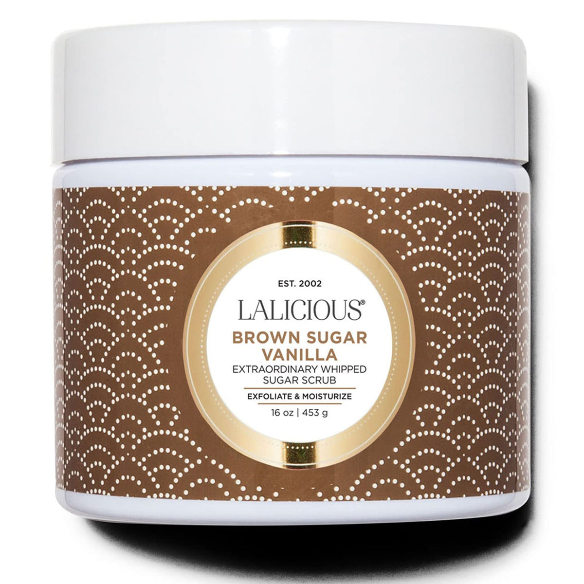 LALICIOUS Brown Sugar Vanilla Sugar Scrub, Exfoliating Body Scrub, Moisturizing Extraordinary