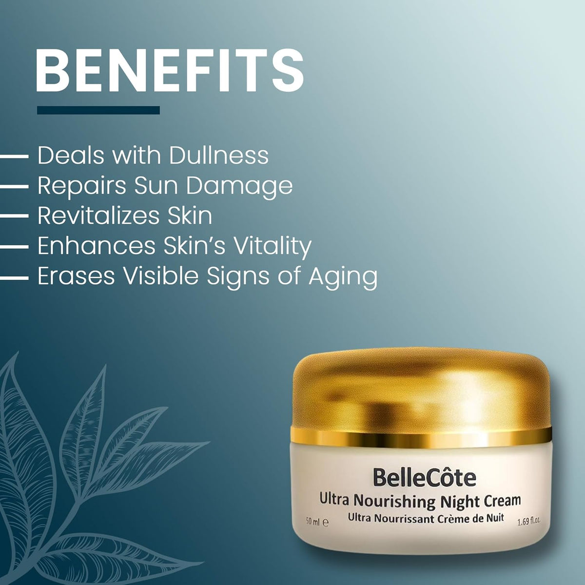 Anti Aging Night Cream with Retinol - Anti Wrinkle Face Cream | Facial Treatment with Marine