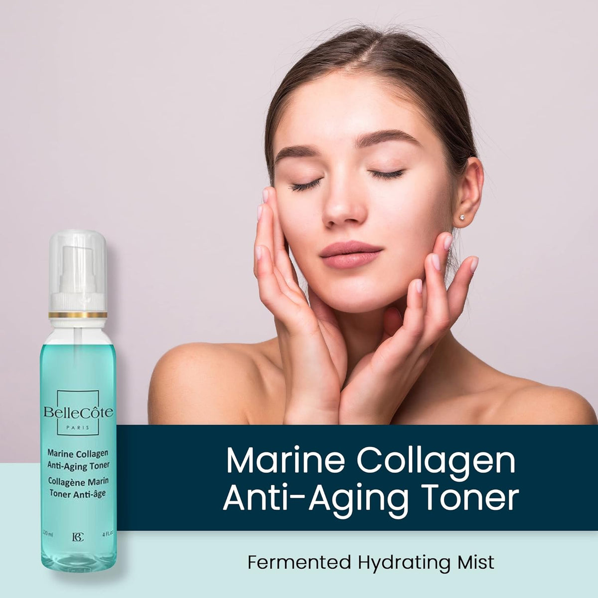 Marine Collagen Anti Aging Toner - Face Mist Hydrating Spray with Peptides, Unisex Skin Care Facial