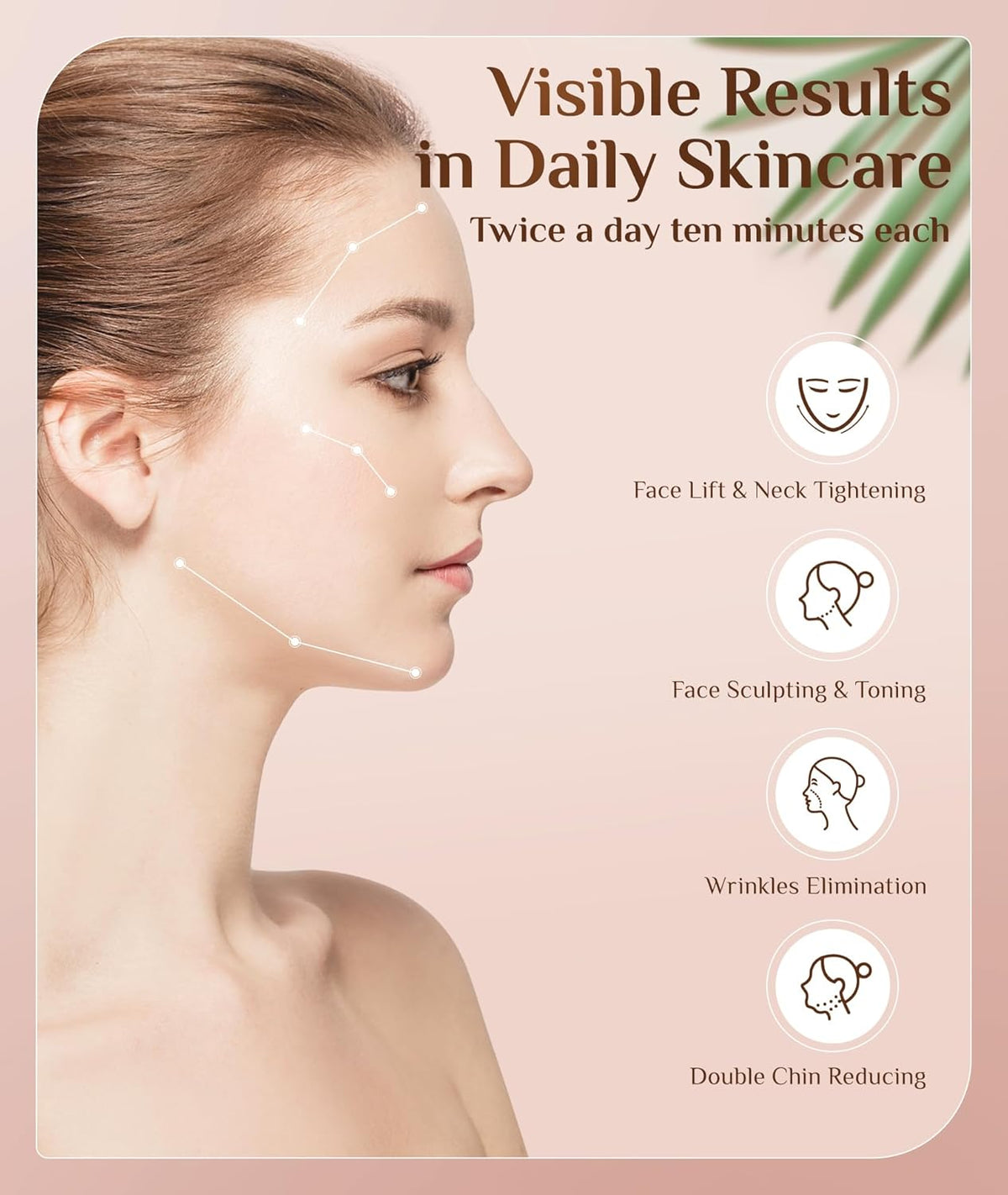 7 Color Galvanic Machines - Red Light Therapy for Face and Neck, Face Massager Tool for Wrinkles
