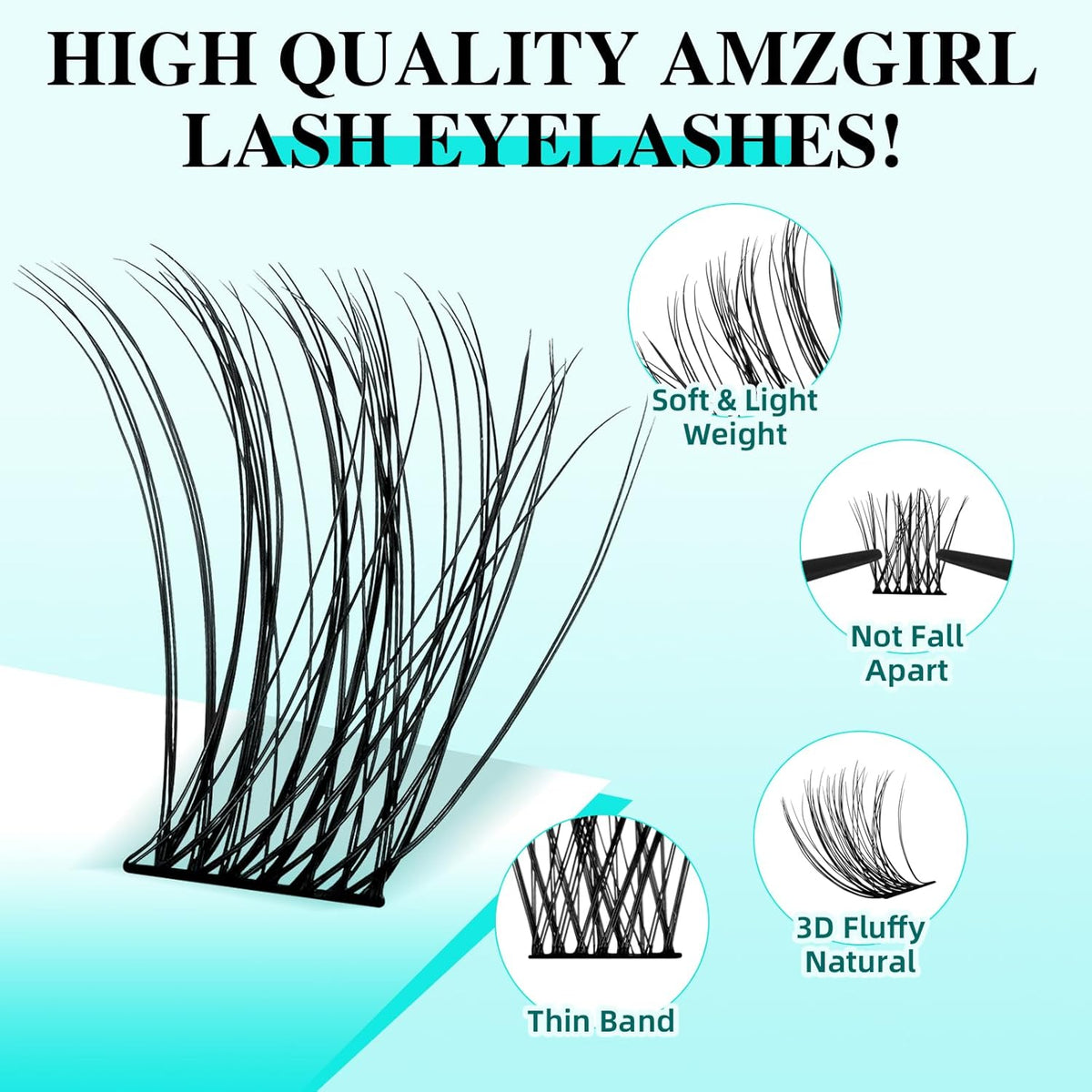 Lash Clusters Wispy 144PCS Eyelash Extension Cluster Lashes Individual Lashes DIY Lash Extension