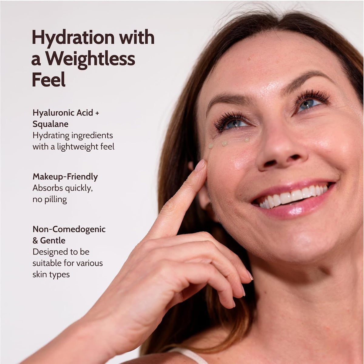 Infuse Eye Cream for Dark Circles with Good Molecules and Hyaluronic Acid Serum, Reduces Puffiness