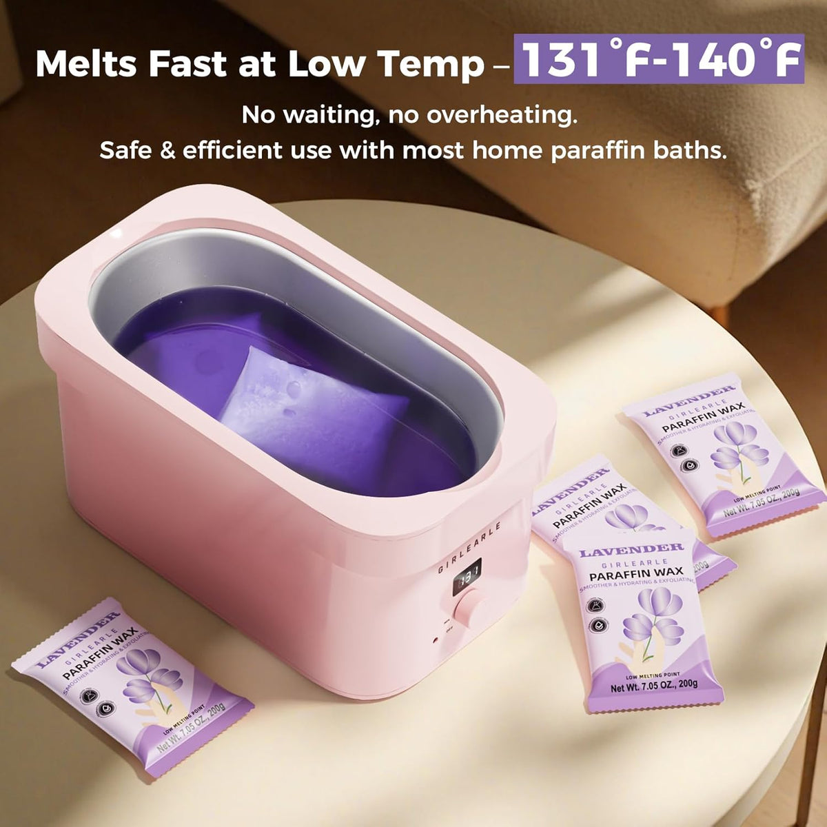 Paraffin Wax Refills 10 Packs for Paraffin Wax Bath Machine - for Dry Cracked Skin on Hands, Feet