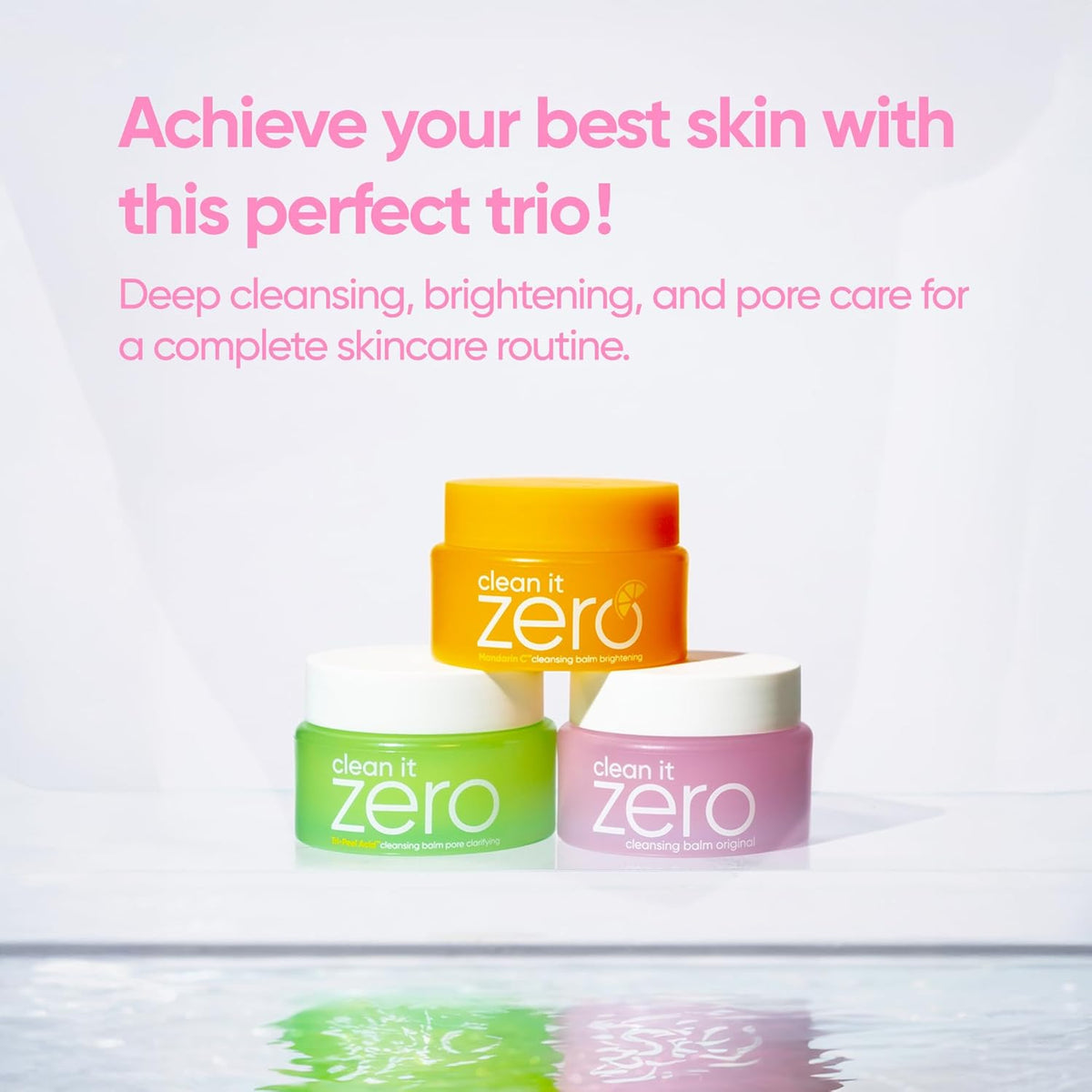 BANILA CO Clean it Zero Best of Balms Trio | Original & Brightening & Pore Clarifying for All Skin