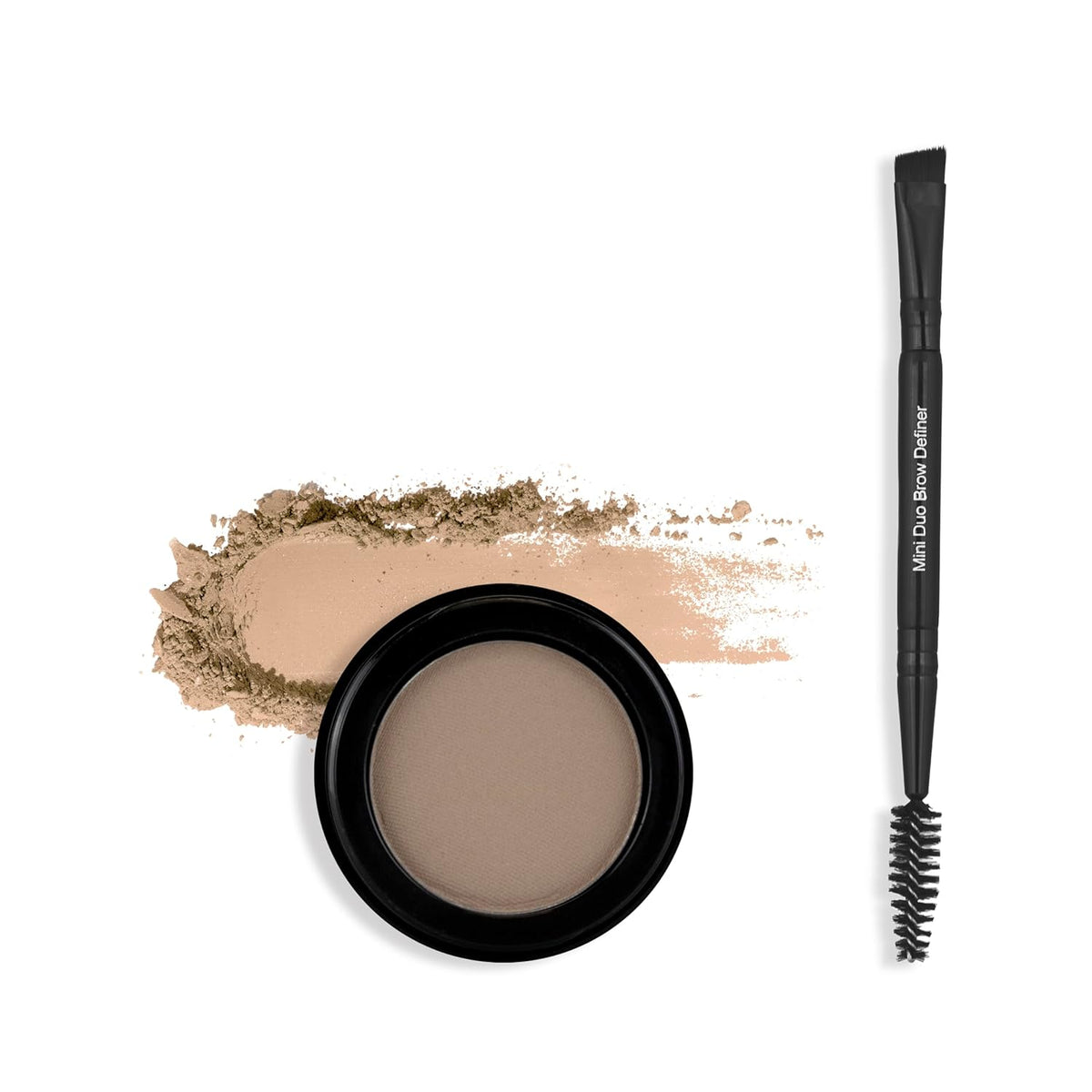 bdb Eyebrow Powder & Definer Brush - Long-Lasting, Fuller & Fluffier Brows, Spoolie for Precision