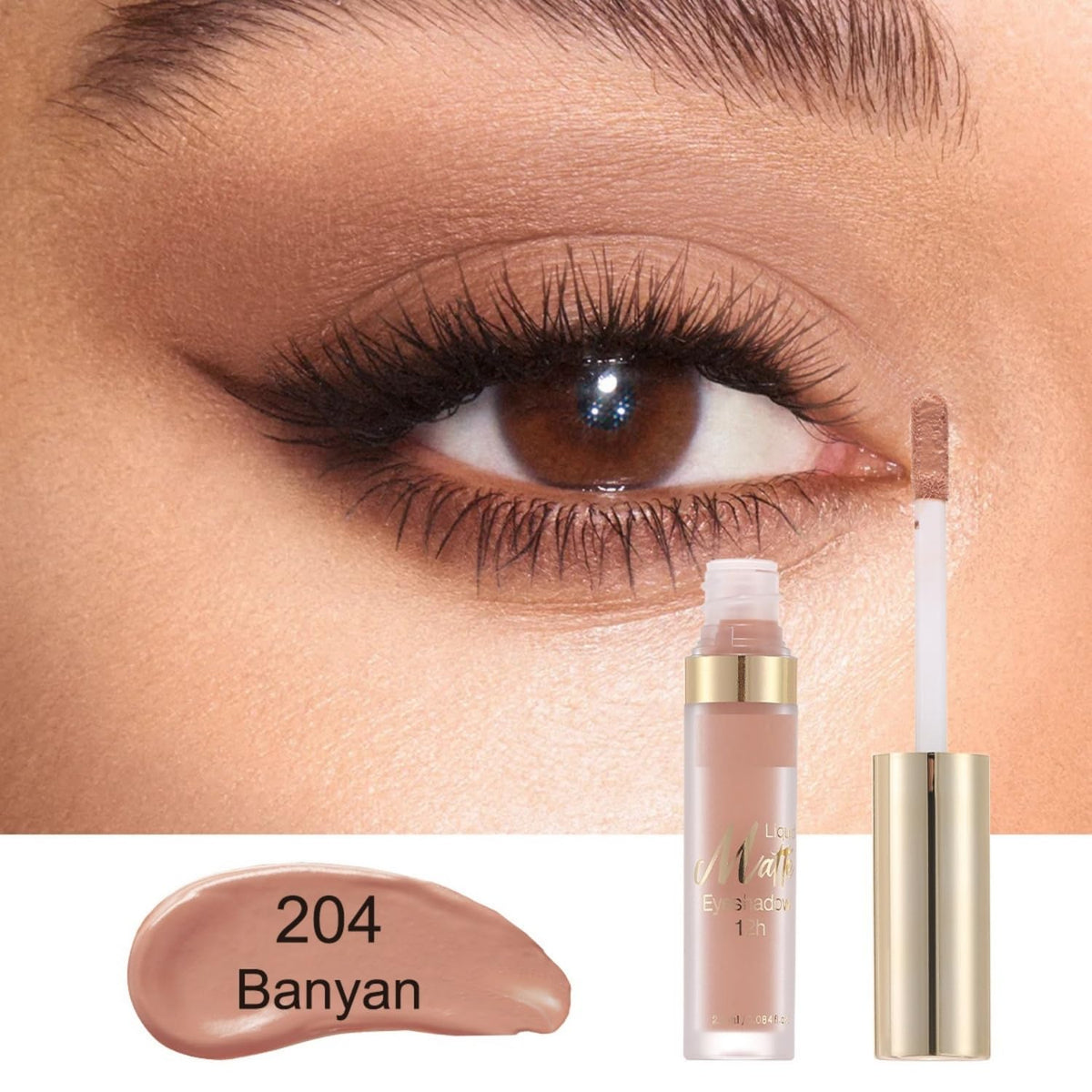 MAEPEOR Matte Liquid Eyeshadow 10 Colors Naked Smooth Creamy Eyeshadow Long Lasting and Waterproof