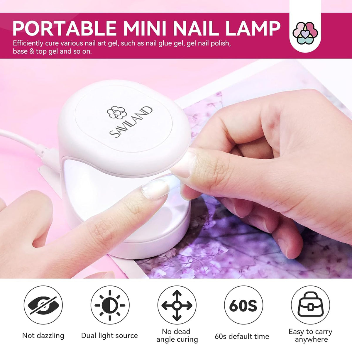 SAVILAND Builder Nail Gel Kit with Nail Drill: Castor Oil Vitamin E Builder Nail Gel in a Bottle 6