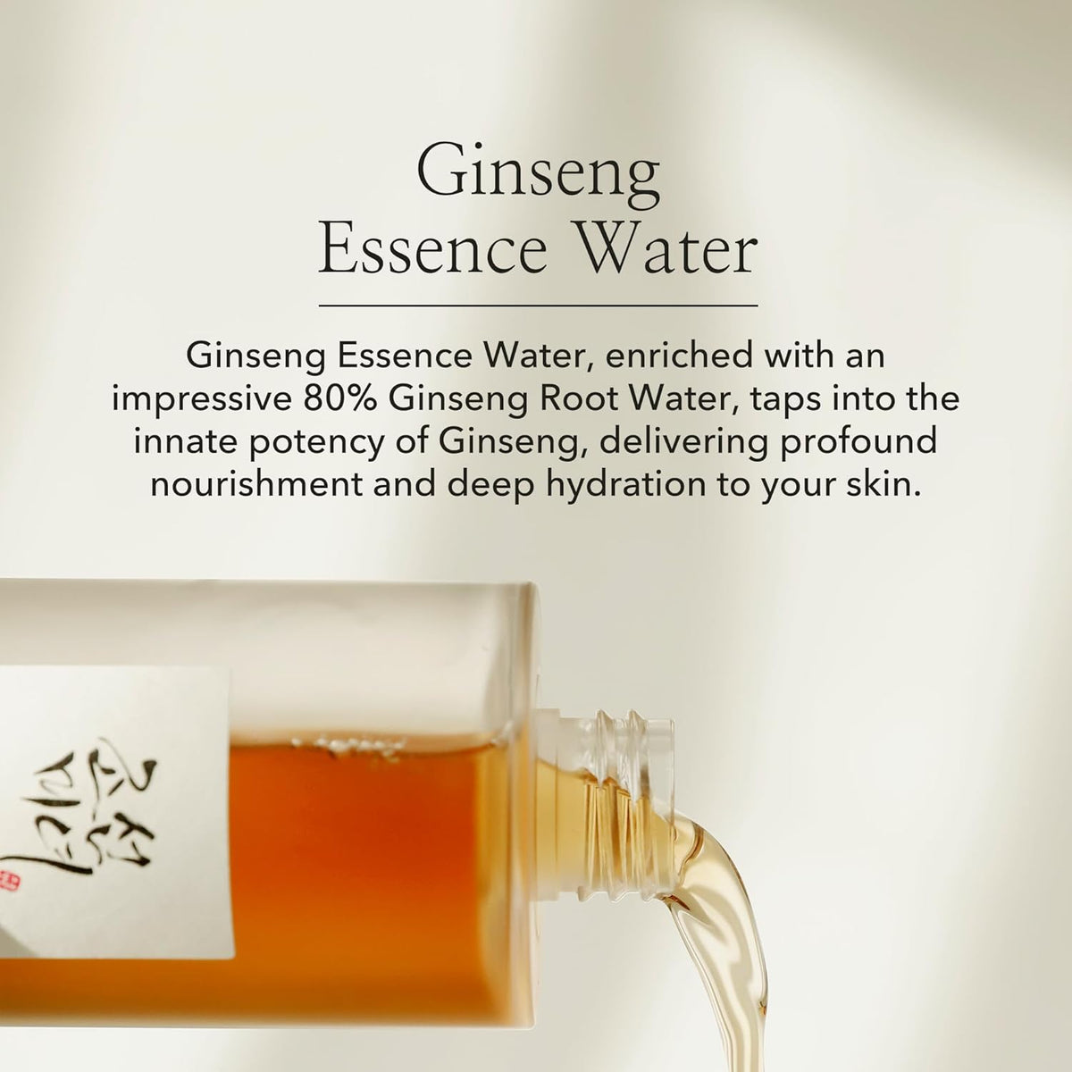 Beauty of Joseon Ginseng Essence Water Hydrating Face Toner for Dry, Dull Skin. Korean Moisturizing
