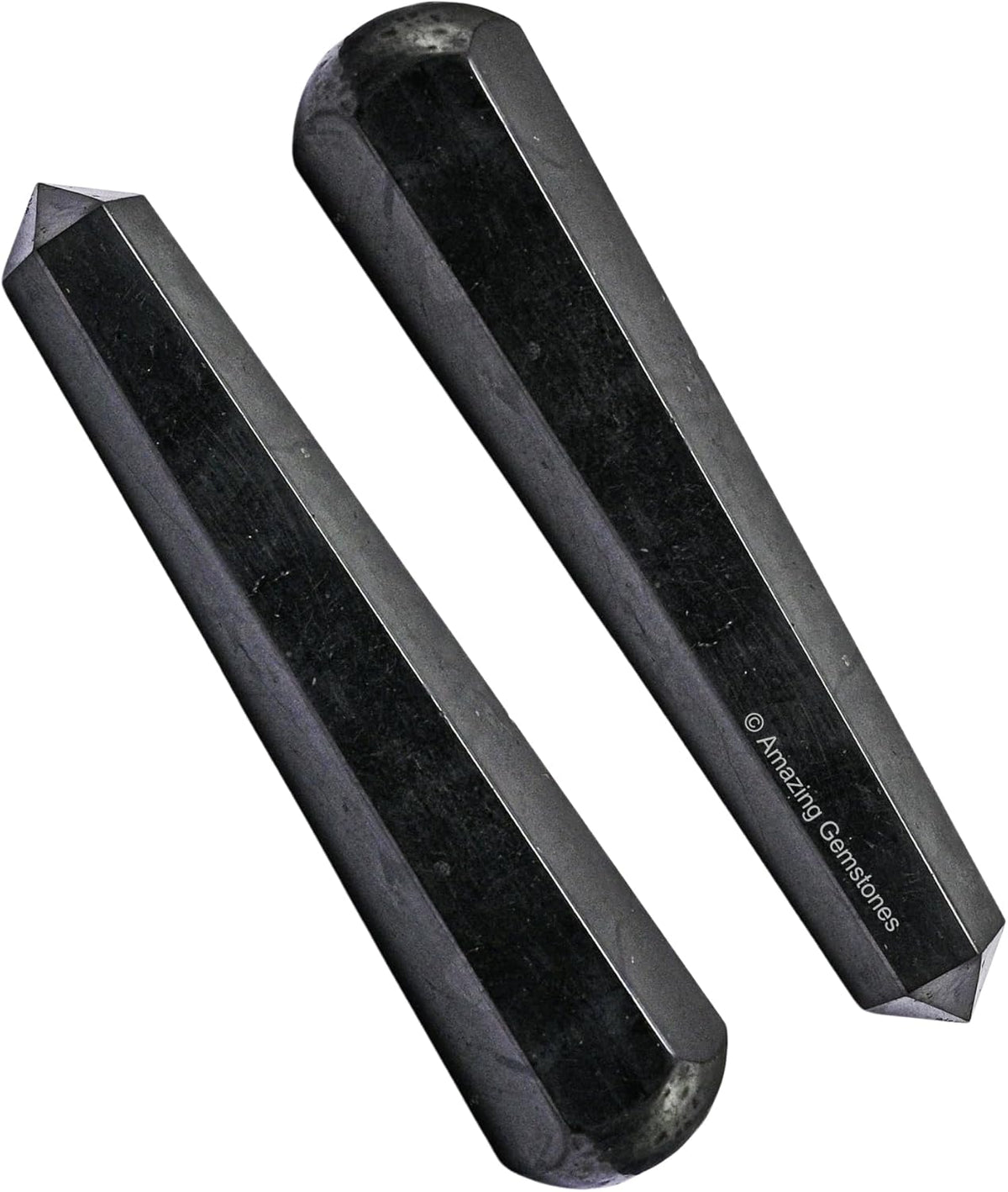 Amazing Gemstone Shungite Crystal Wand Massage Stick - Pelvic Wand Gua Sha for Adults - Crystals