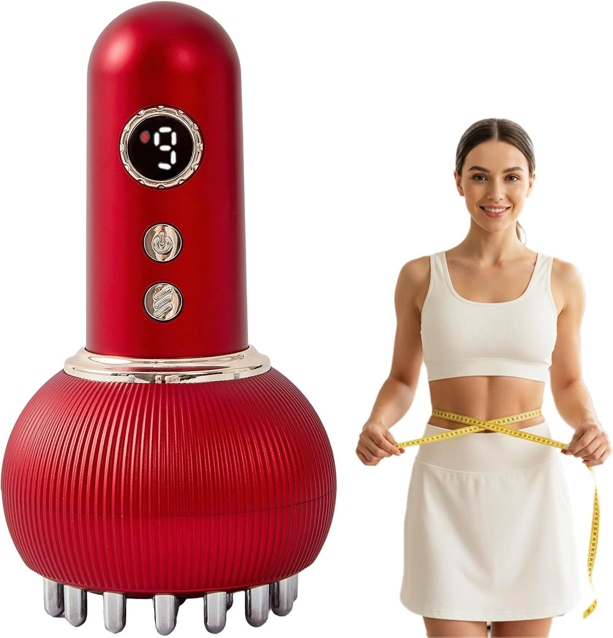 Lymphatic Drainage Massager & Anti Cellulite Massage Tool, Helps Reduce Stretch Marks & Cellulite