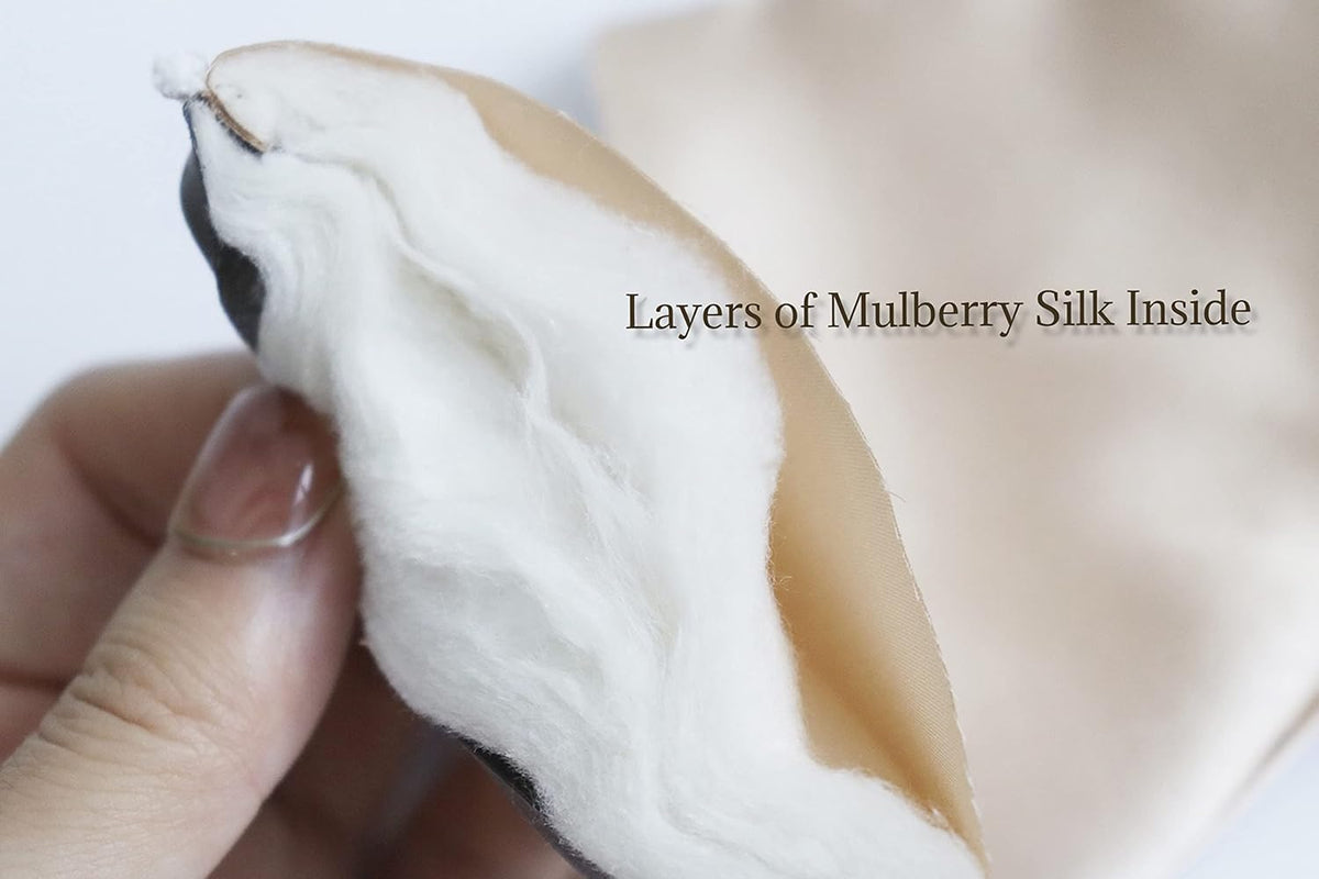 Premium 25 Momme Mulberry Silk Eye Mask for Sleeping (Midnight)