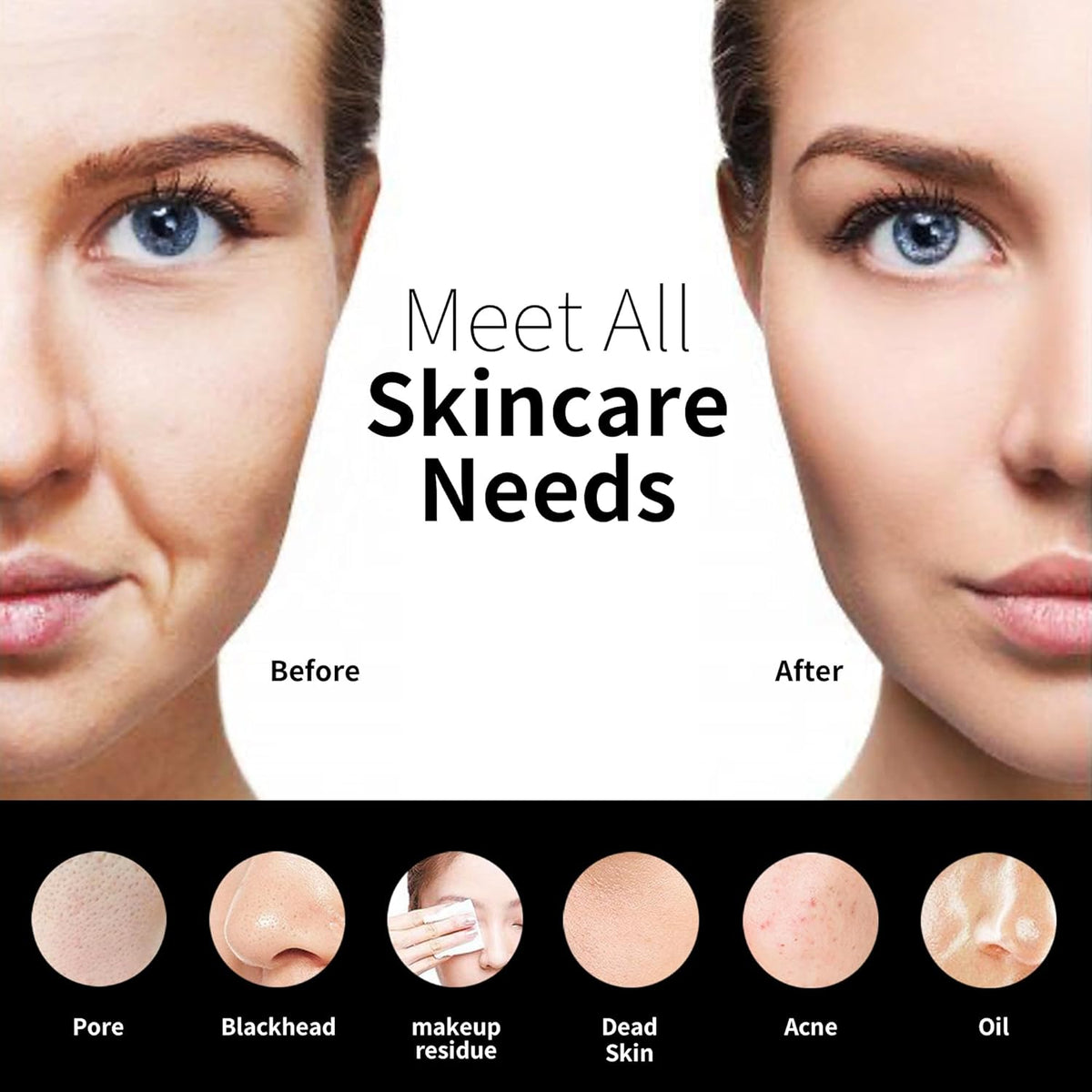Silicone Face Scrubber, NågraCoola CLIE 2.0 Facial Cleansing Brush, Rechargeable, Waterproof Face