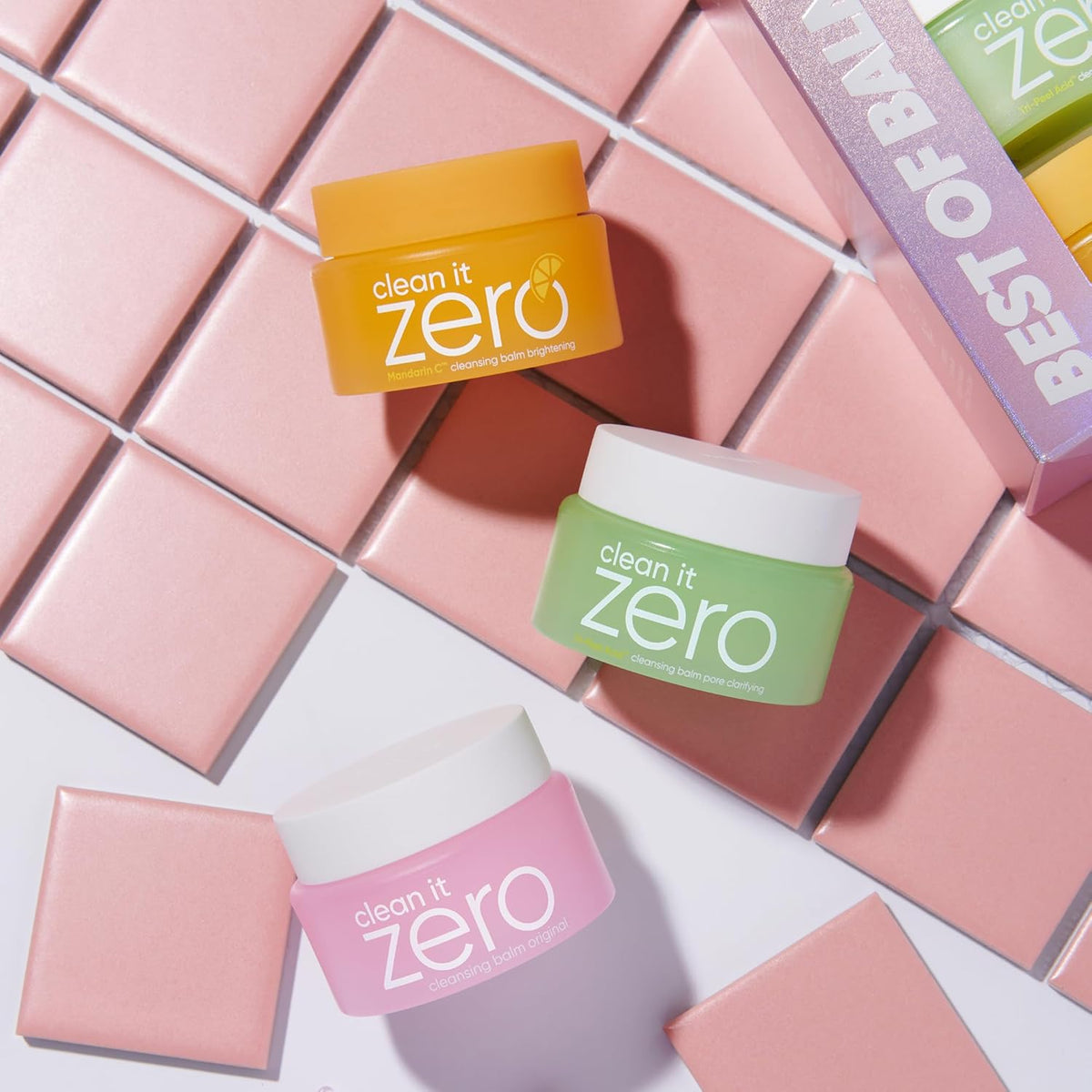 BANILA CO Clean it Zero Best of Balms Trio | Original & Brightening & Pore Clarifying for All Skin