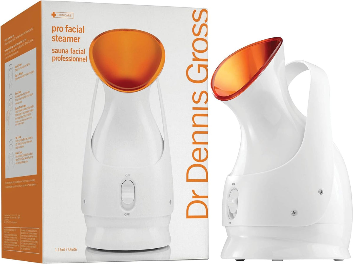 Dr. Dennis Gross Pro Facial Steamer for Facial Deep Cleaning: Infuse Skin with Hydration, Clarify