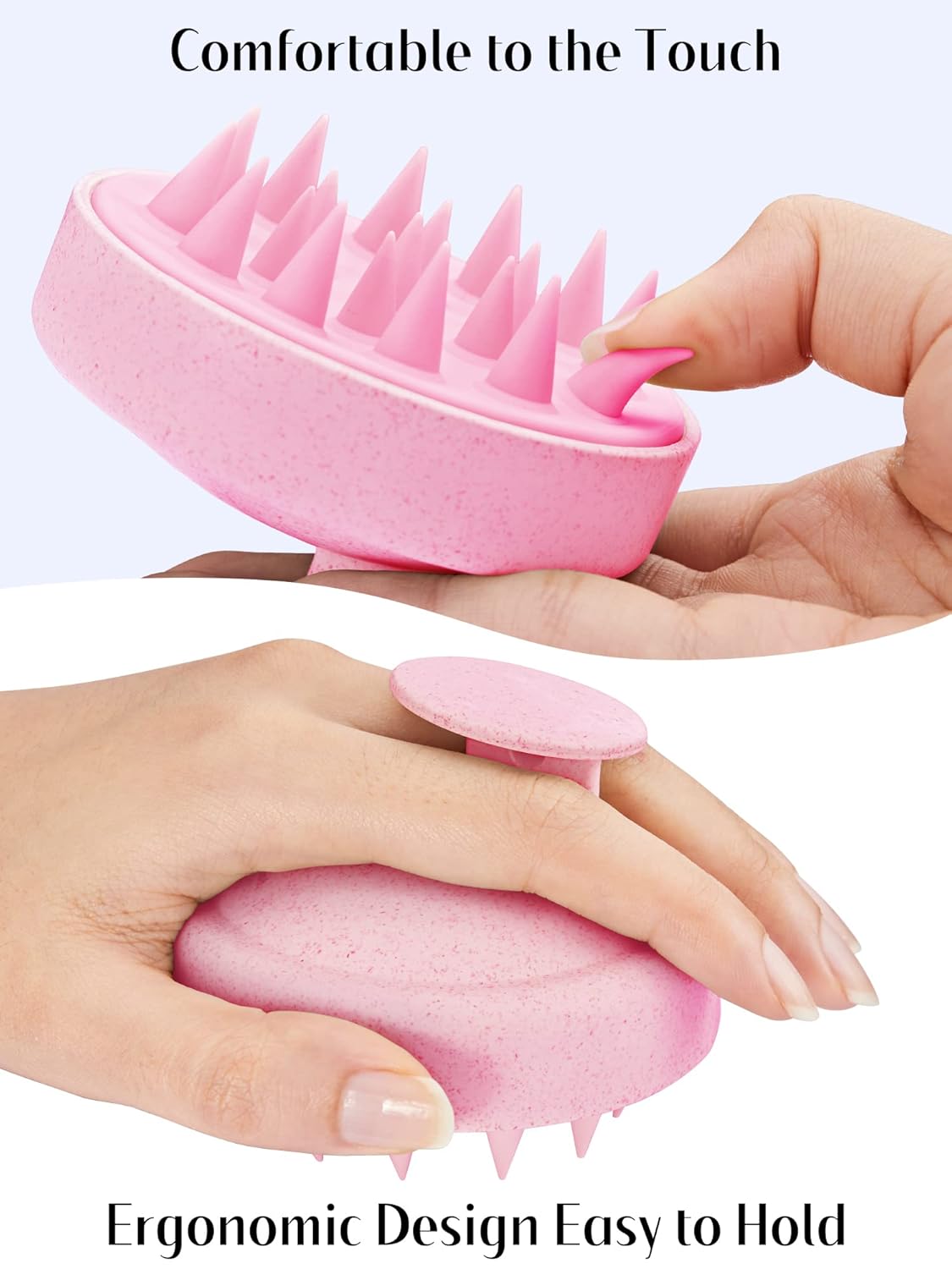 HEETA Scalp Massager Hair Growth, Soft Silicone Scalp Scrubber Shampoo Brush for Exfoliation