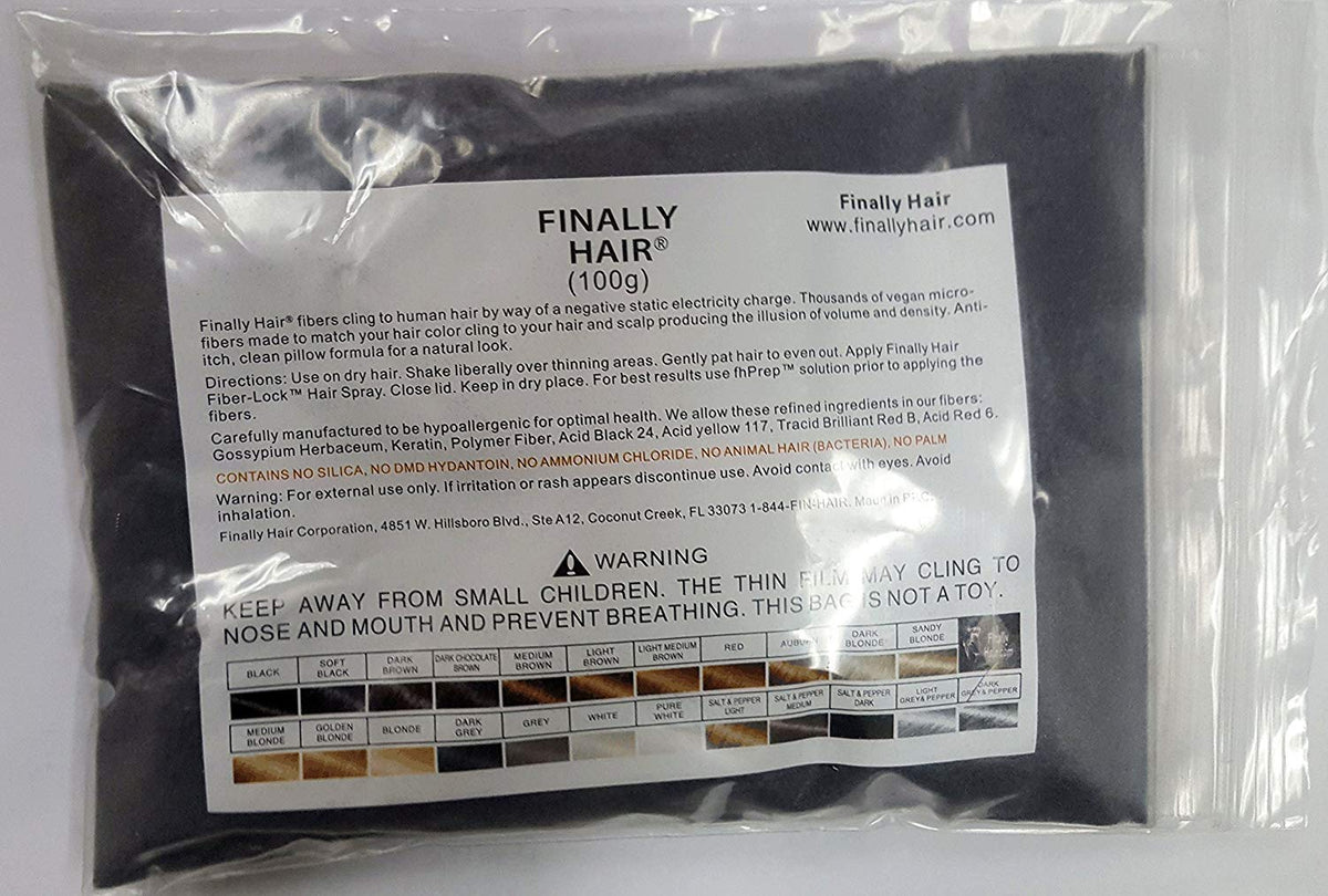 Hair Building Fibers 100 Grams Refill Your Existing Bottle. Highest Grade Fiber By Finally Hair