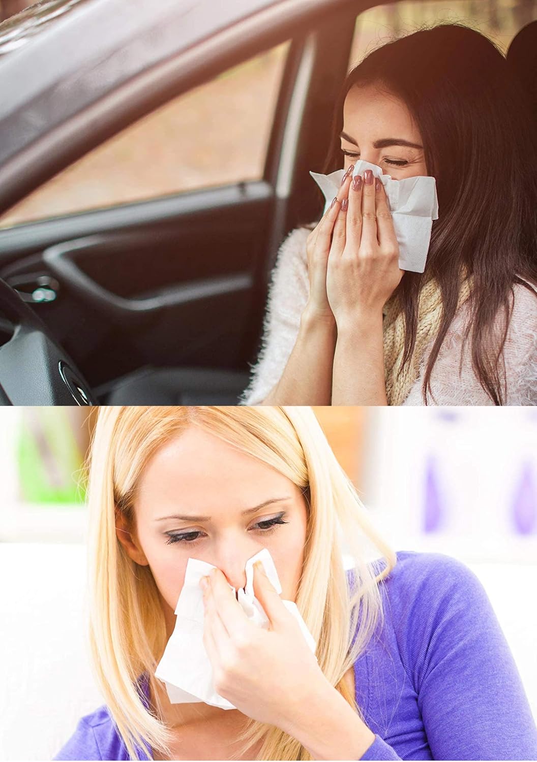 Carstuus Car Tissue Refill, Disposable Facial Tissues, Disposable Face Towel, Facial Tissues Travel