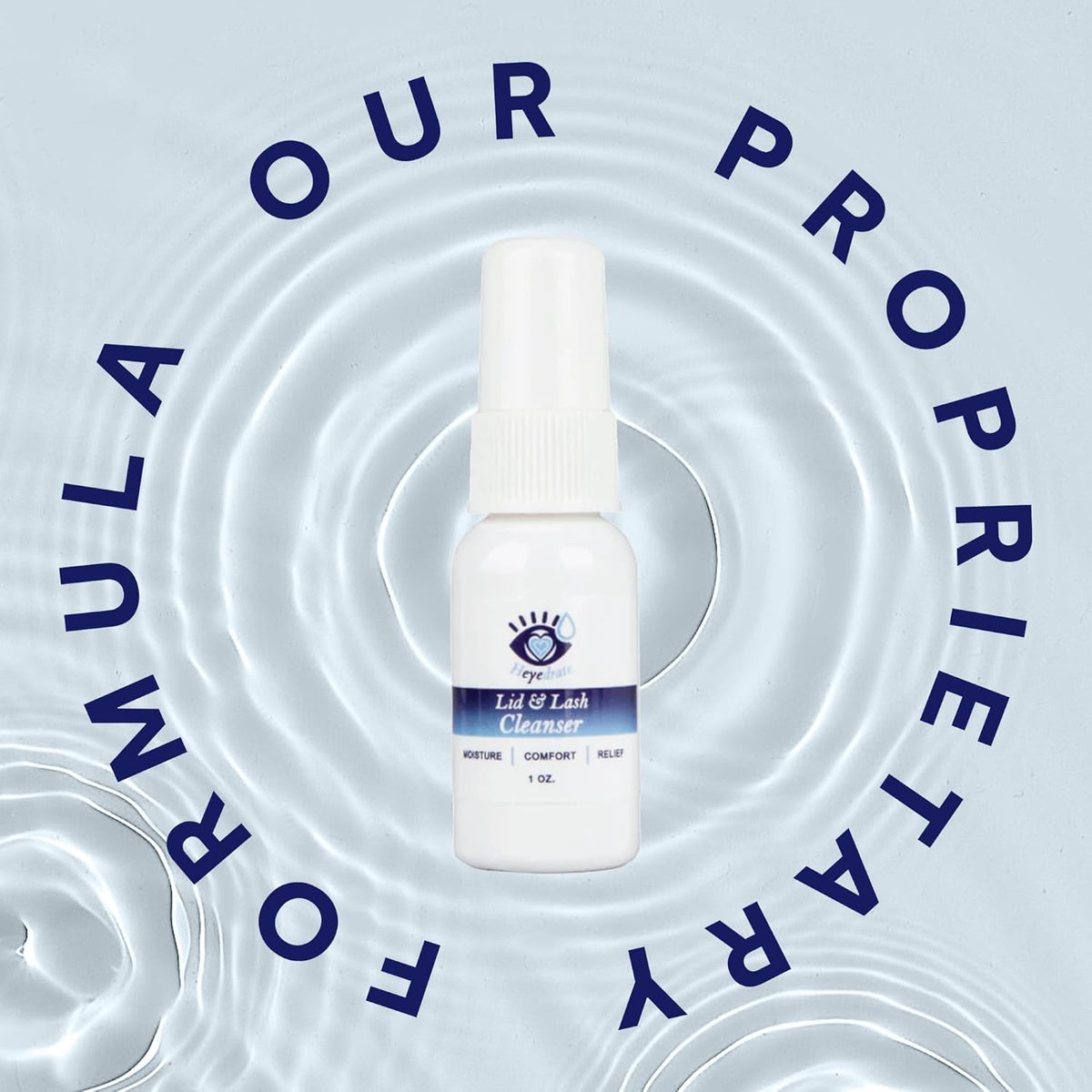 Lid and Lash Cleanser – 1oz Bottle – Pure Hypochlorous Acid Spray for Soothing Dry Eye Irritation