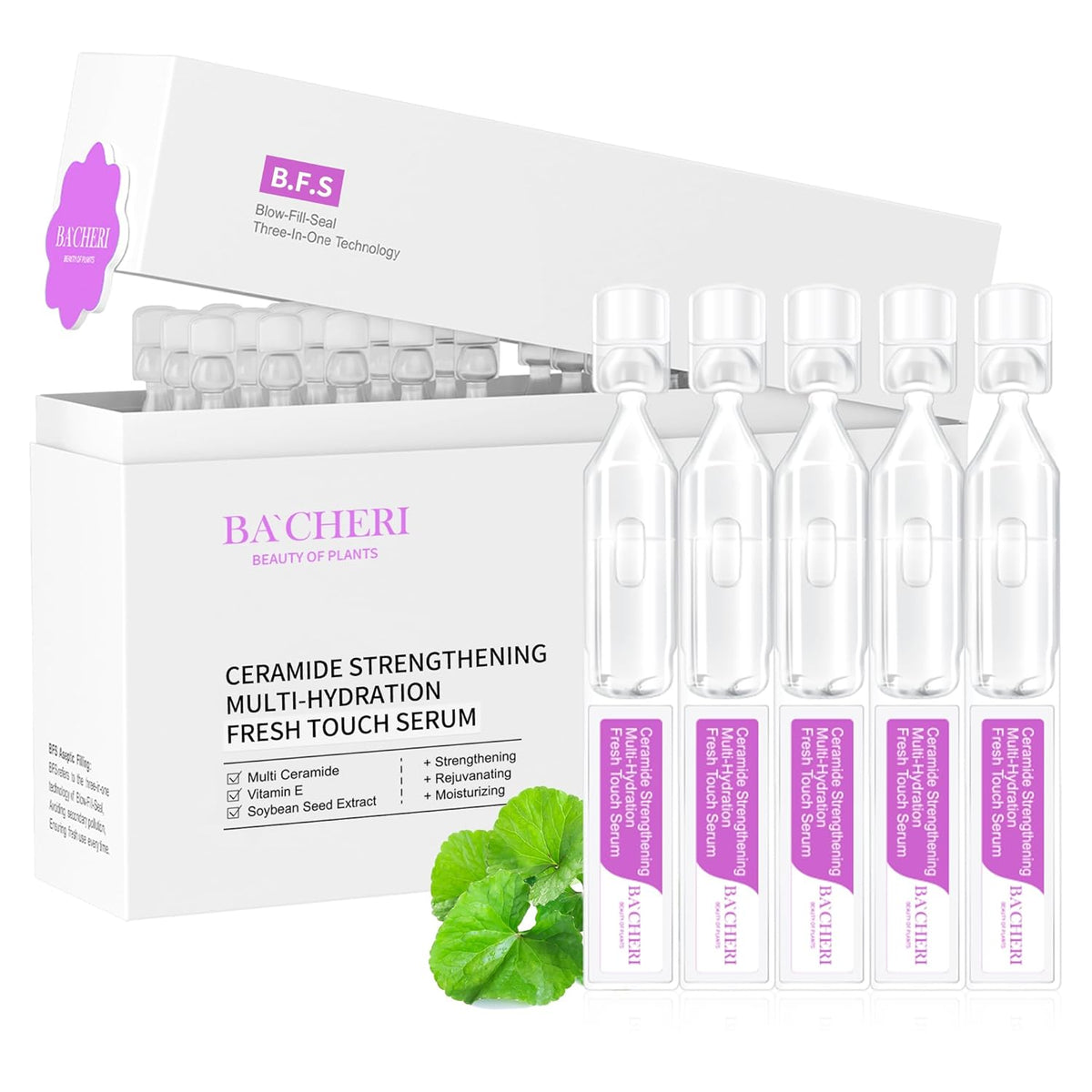 Ceramide Serum for Dry Sensitive Skin - Triple Ceramide Complex with Hyaluronic Acid, Strengthening