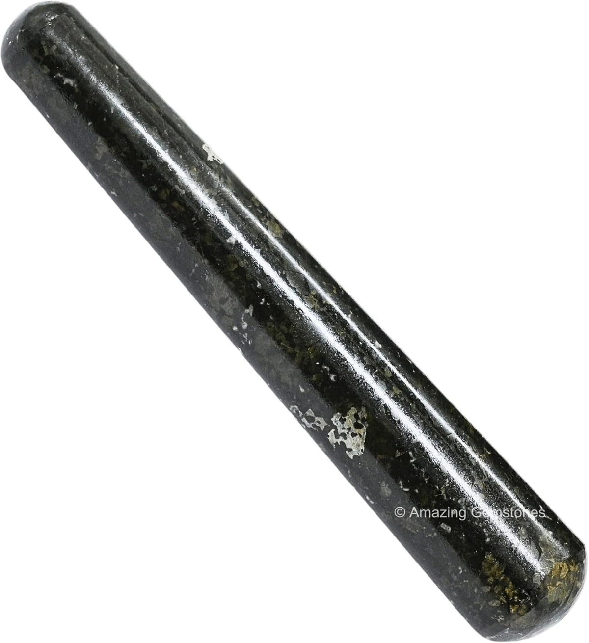 Amazing Gemstone Nuummite Crystal Wand Massage Stick - Pelvic Wand Gua Sha for Adults - Crystals