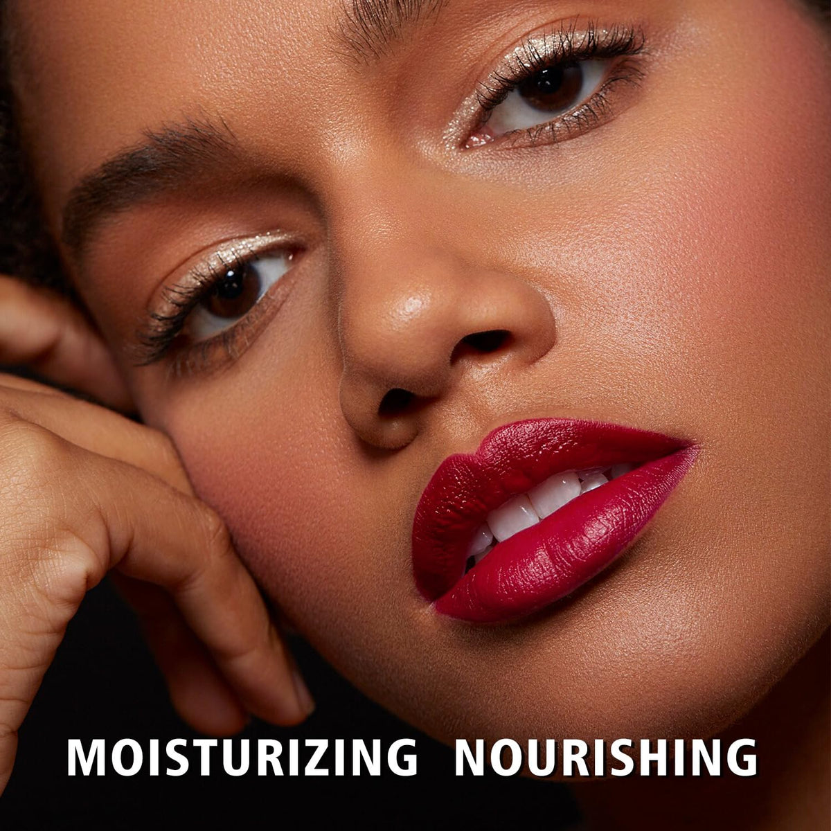 MAKI YIKA Moisture Burgundy Lipstick for Women Hydrate Lip Balm for Dry Cracked Lips Weightless