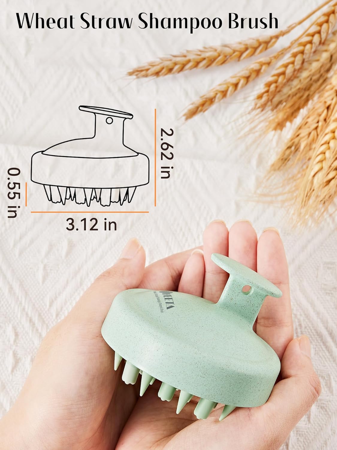 HEETA Hair Scalp Massager for Hair Growth, Shampoo Brush, Scalp Scrubber Exfoliator with Soft