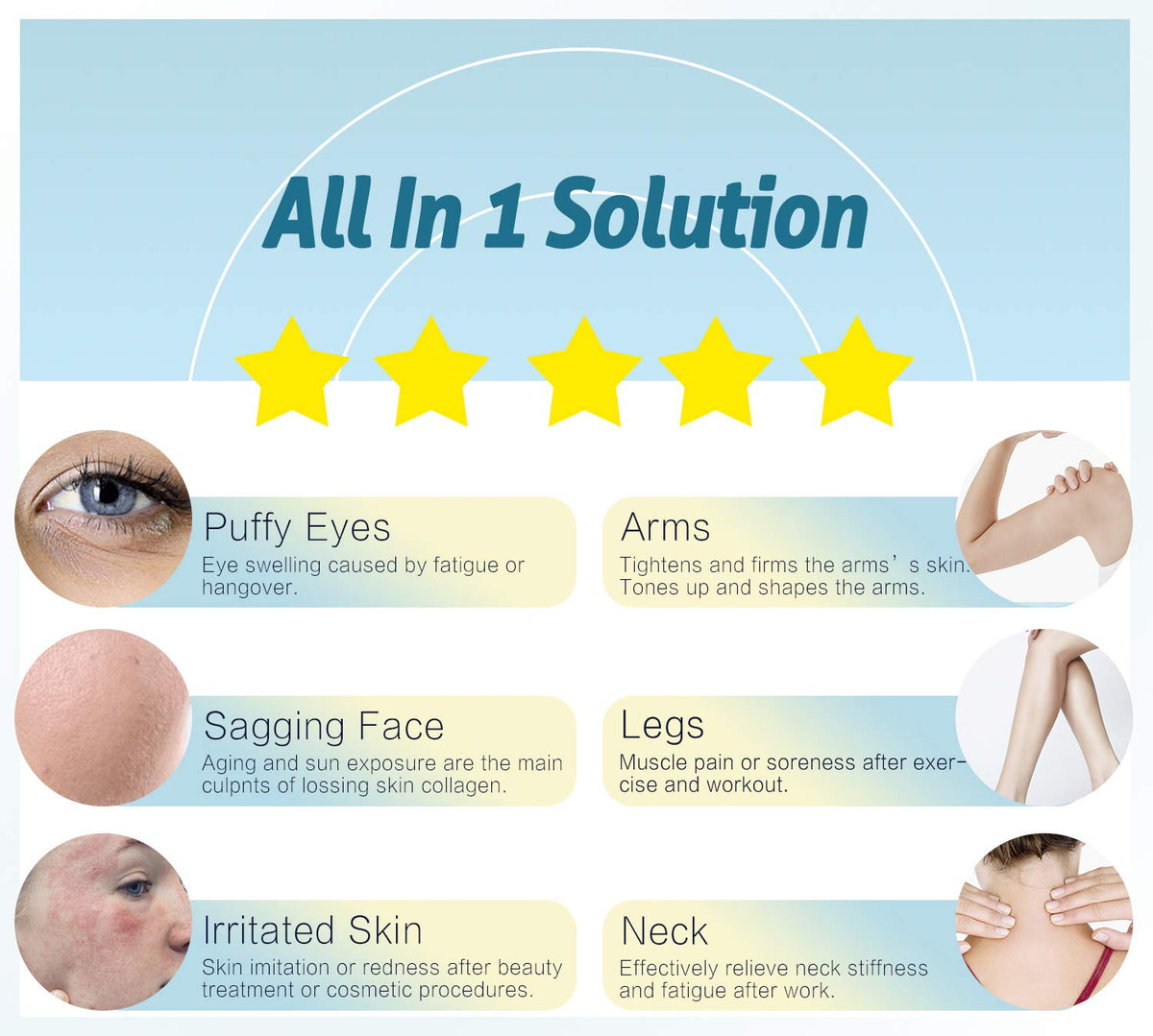 Ice Roller, ESARORA Ice Roller for Face & Eye, Puffiness, Migraine, Pain Relief and Minor Injury
