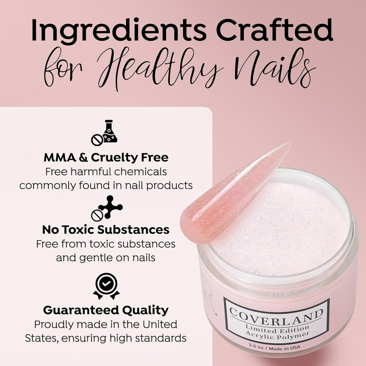 TONES Coverland Acrylic Powder | Petite Goyave | 3.5Oz | Limited Edition | Professional Nail