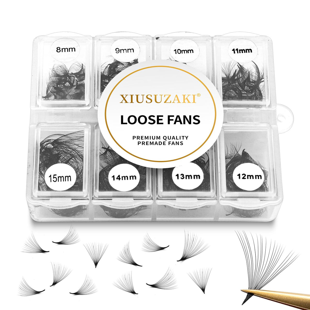 Premade Fans Eyelash Extensions 600 Fans 20D Premade Lash Fans Volume Lash Extensions 0.05