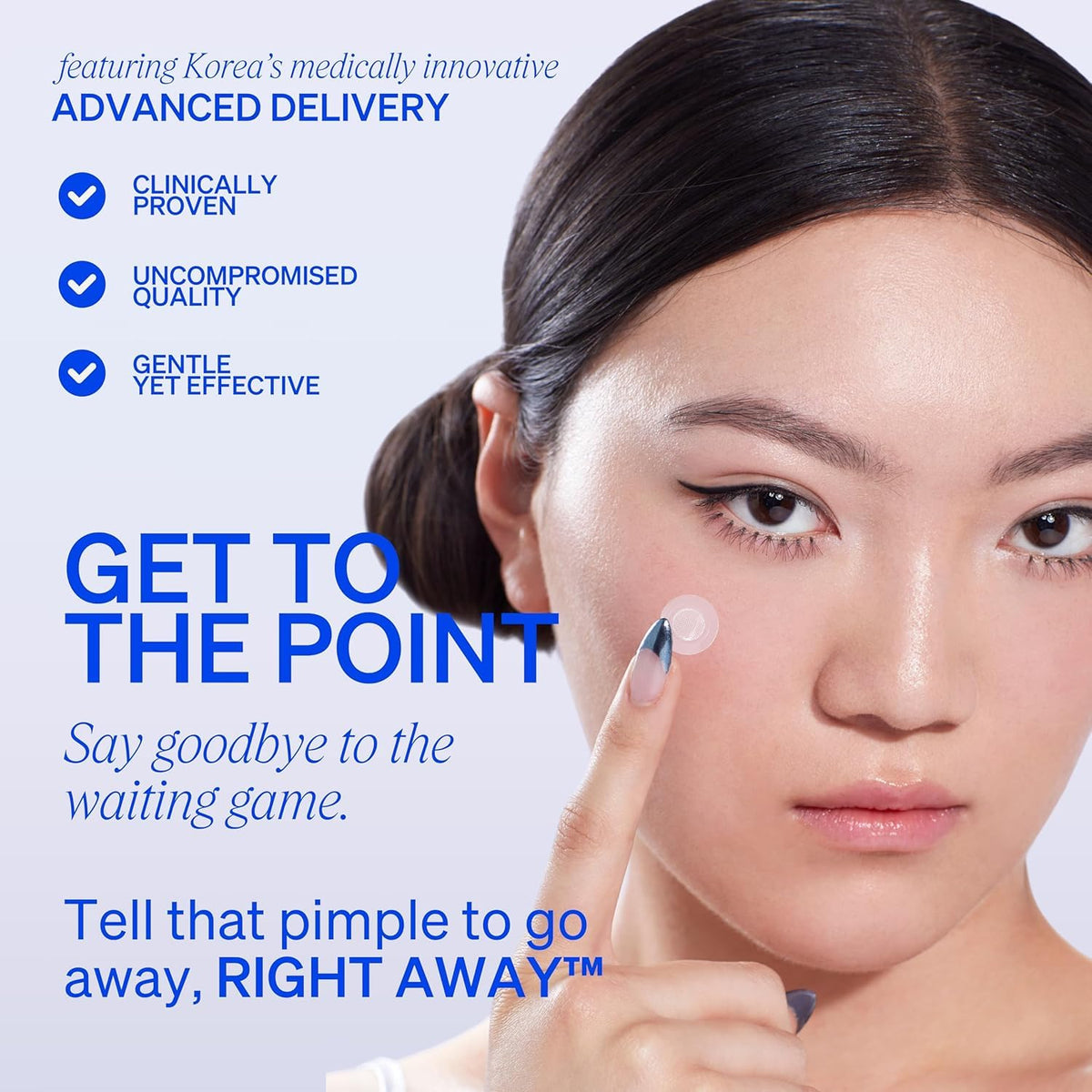 RIGHT AWAY Microtip Hydrocolloid Acne Pimple Patch for Early Stage Zits and Hidden Blemish (8