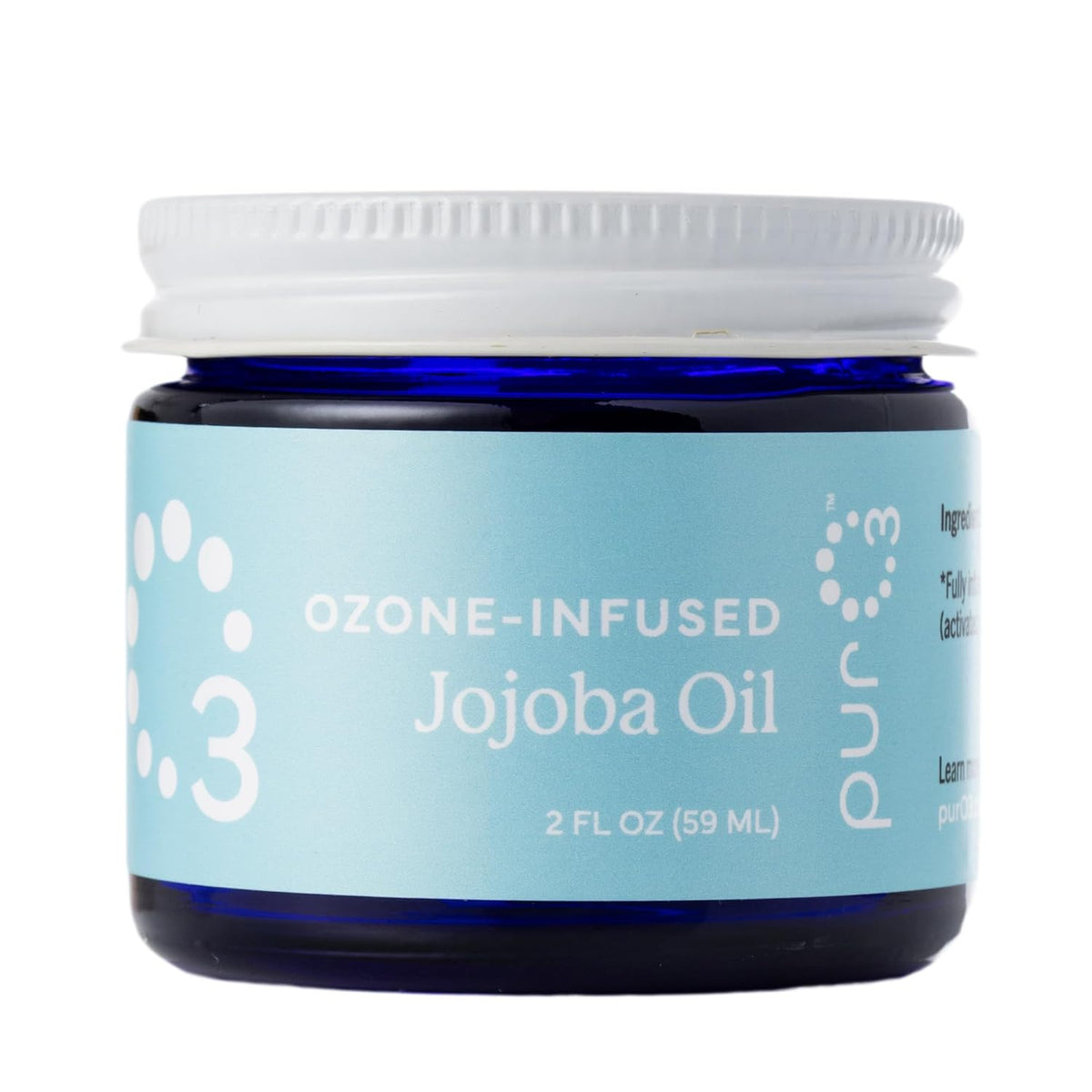 PurO3 Ozonated Jojoba Oil – Pure, Natural, Organic Skincare for Face & Body – Oxygenated Healing