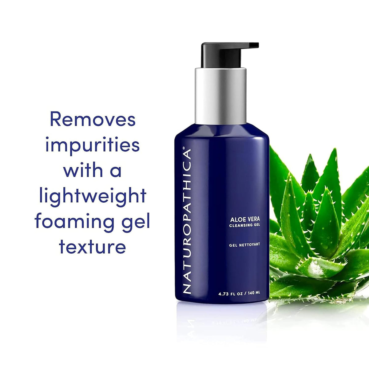 Naturopathica Aloe Vera Cleansing Gel, Facial Cleanser with Aloe Vera and Lavender, Clarifying Face