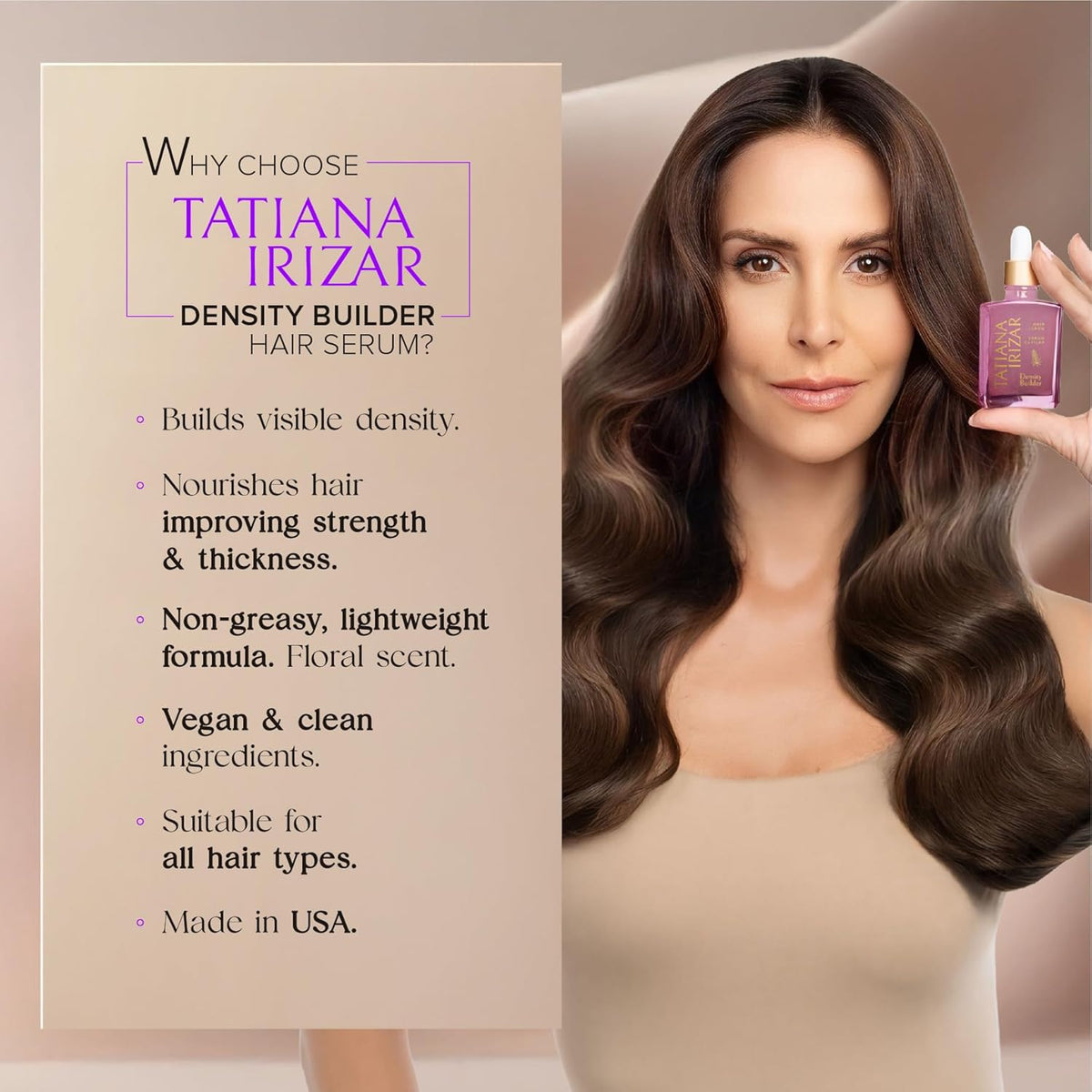 Hair Thickening Serum - Hair Density Serum Builder for Women Made in USA 30ml - Clinically Proven