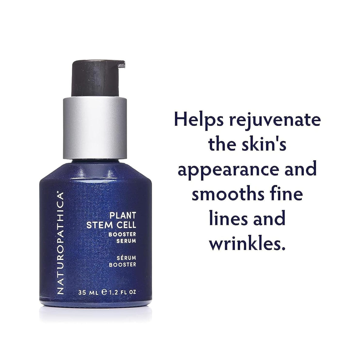 Naturopathica Plant Stem Cell Booster Serum, Daily Anti-Aging Face Serum to Smooth Fine Lines