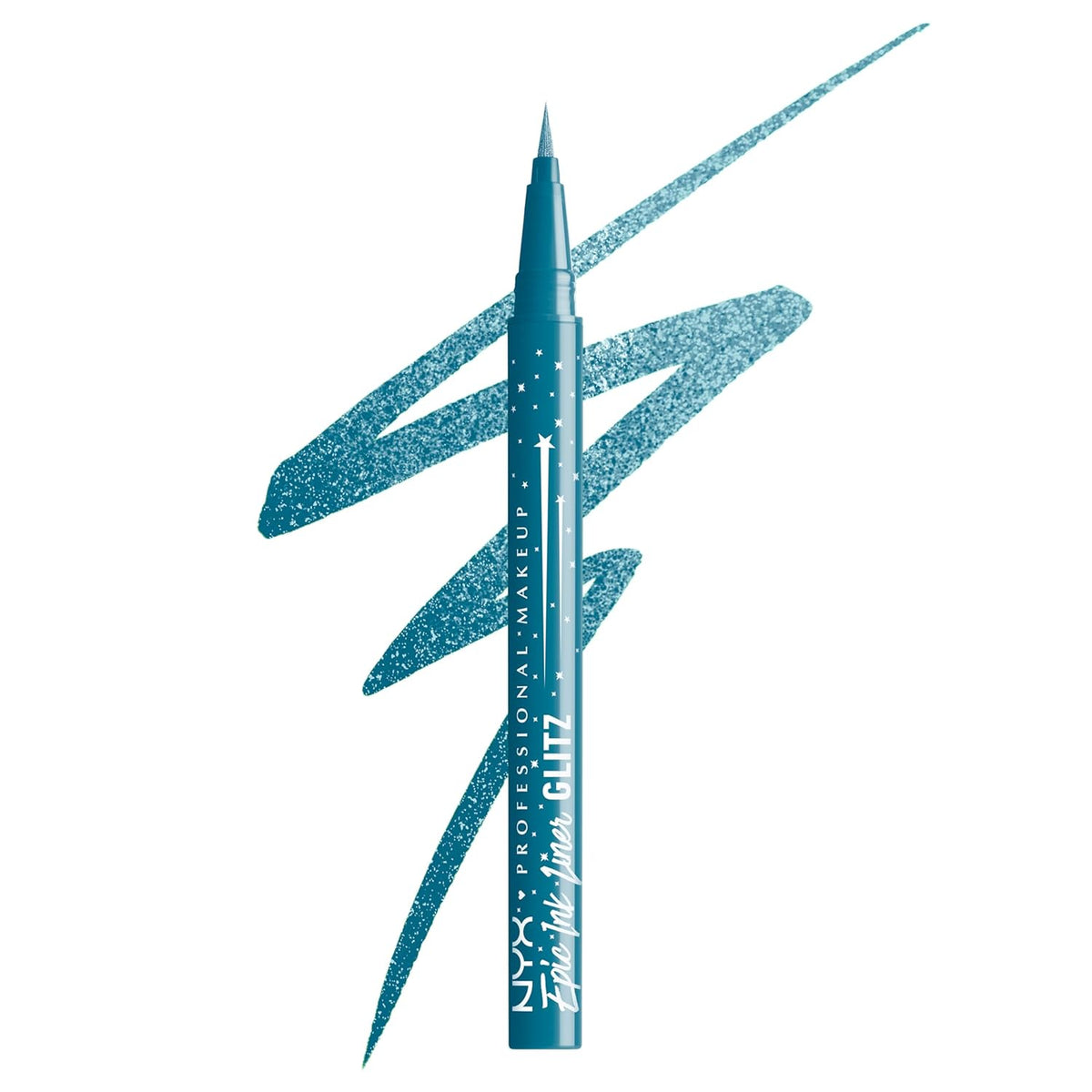 NYX PROFESSIONAL MAKEUP Epic Ink Glitz Liner, Waterproof Metallic Liquid Eyeliner with Vegan
