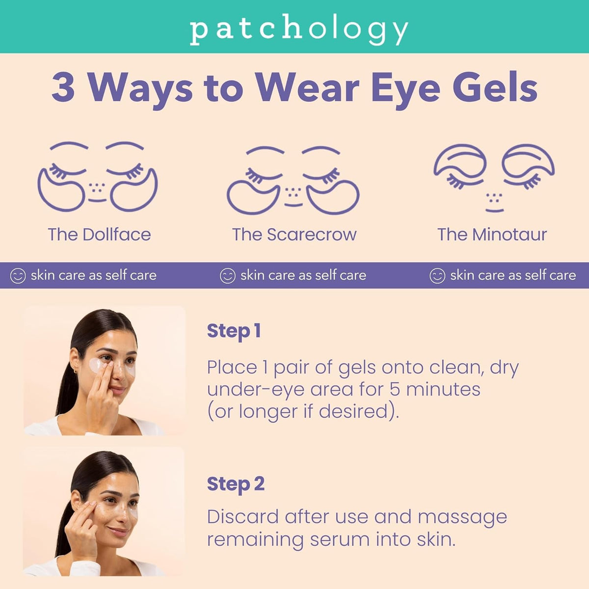 Patchology Skin Remedy Soothing Eye Gels – Ultra-Soft Hydrogel Undereye Masks with Ectoin