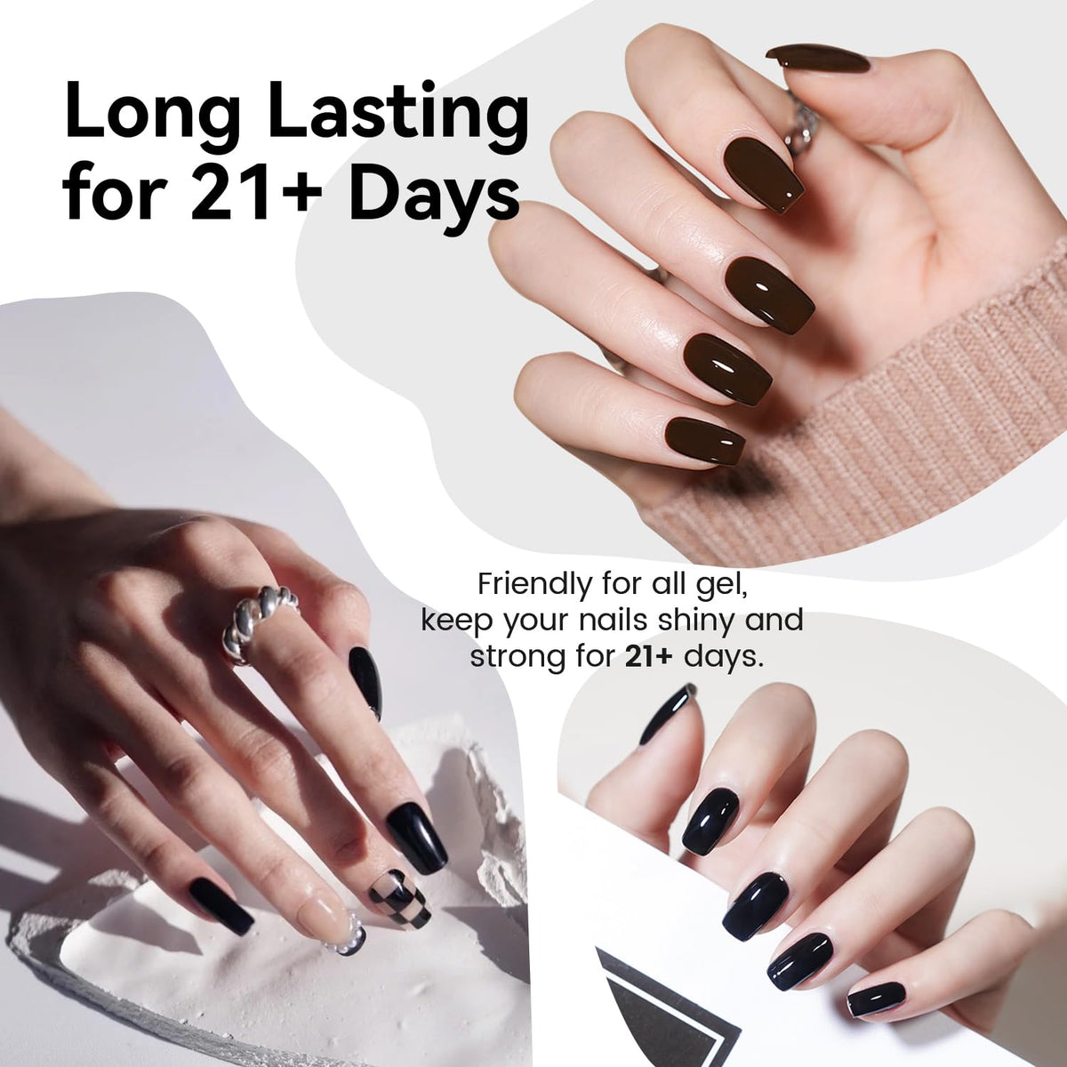 JODSONE 10ML Top Coat Gel Polish High Gloss Shine Finish Long Lasting Gel Nail Polish Professional