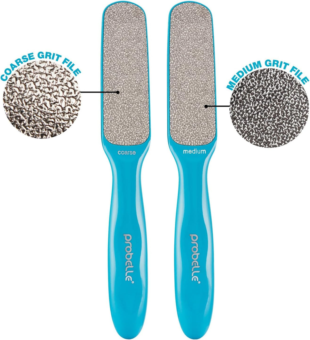Probelle Double Sided Multidirectional Nickel Foot File Callus Remover - Immediately Reduces