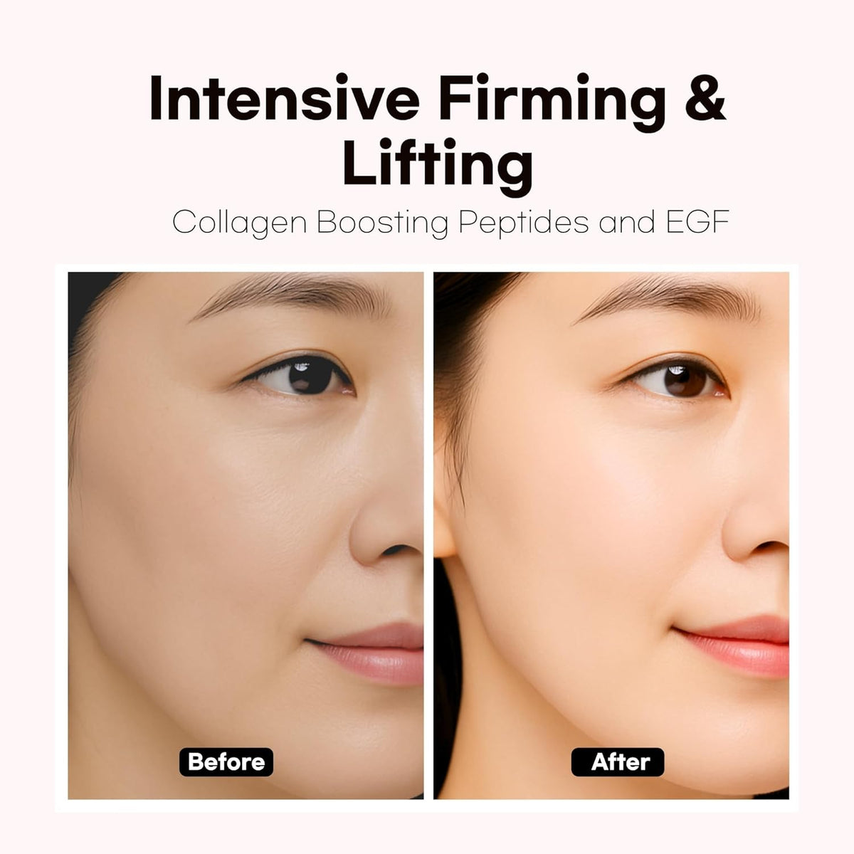 Intensive Firming Rich Cream, Anti-Aging Moisturizer with Collagen Peptides EGF Hyaluronic Acid for