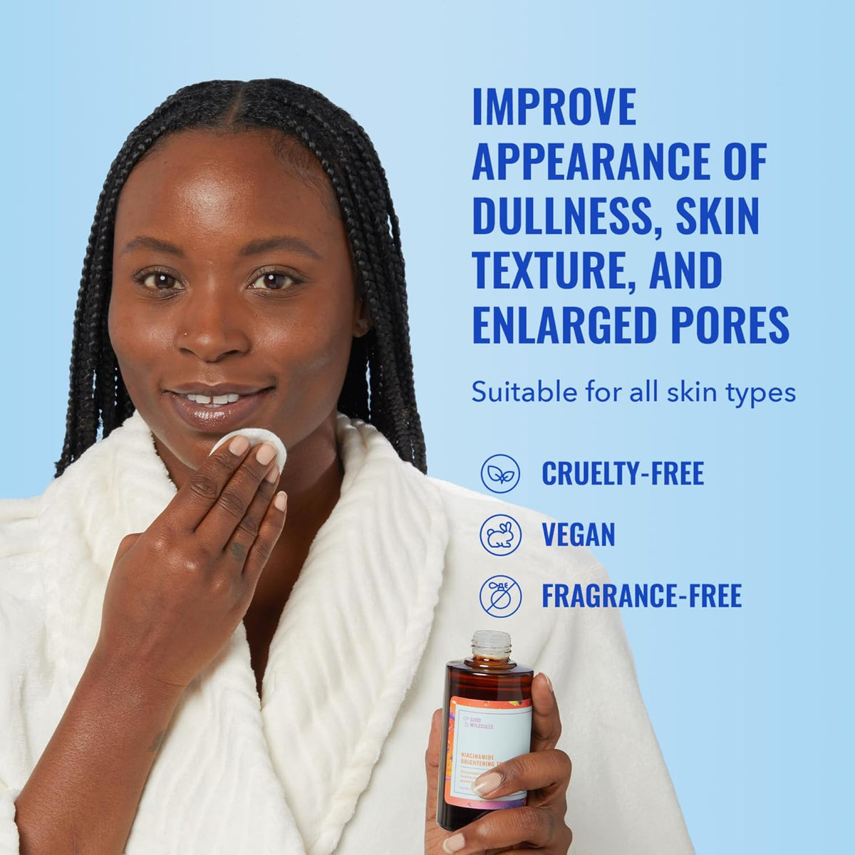 Good Molecules Niacinamide Brightening Toner - Toner for Face with Niacinamide and Arbutin for Skin