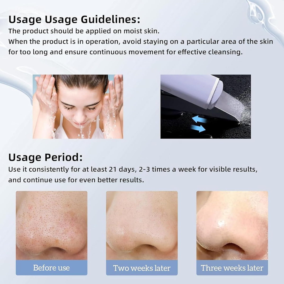 GUGUG Skin Scrubber Face Spatula Skin Spatula Pore Cleaner Blackhead Remover Tools for Facial Deep