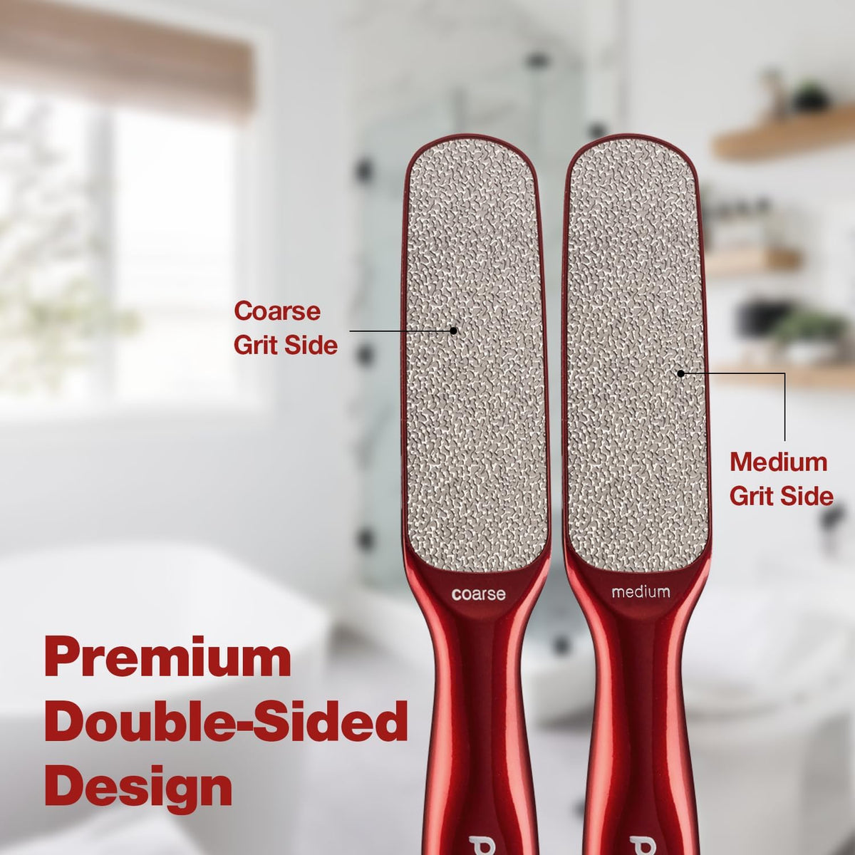 Probelle Double Sided Multidirectional Nickel Foot File Callus Remover - Immediately Reduces