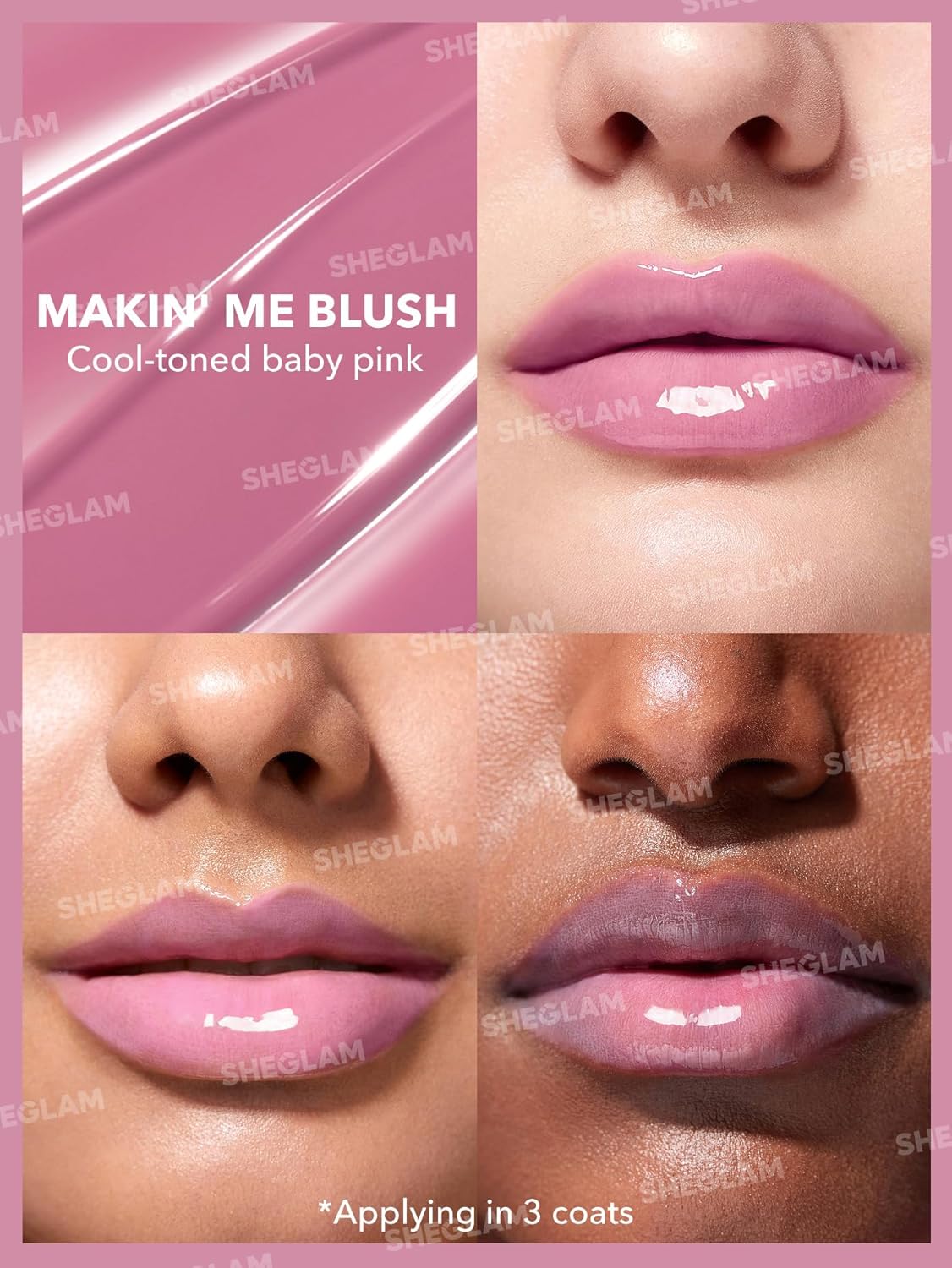 SHEGLAM PoutPerfect Moisturizing Solid Lip Gloss Non Sticky Lipstick with Coconut Oil - Makin' Me